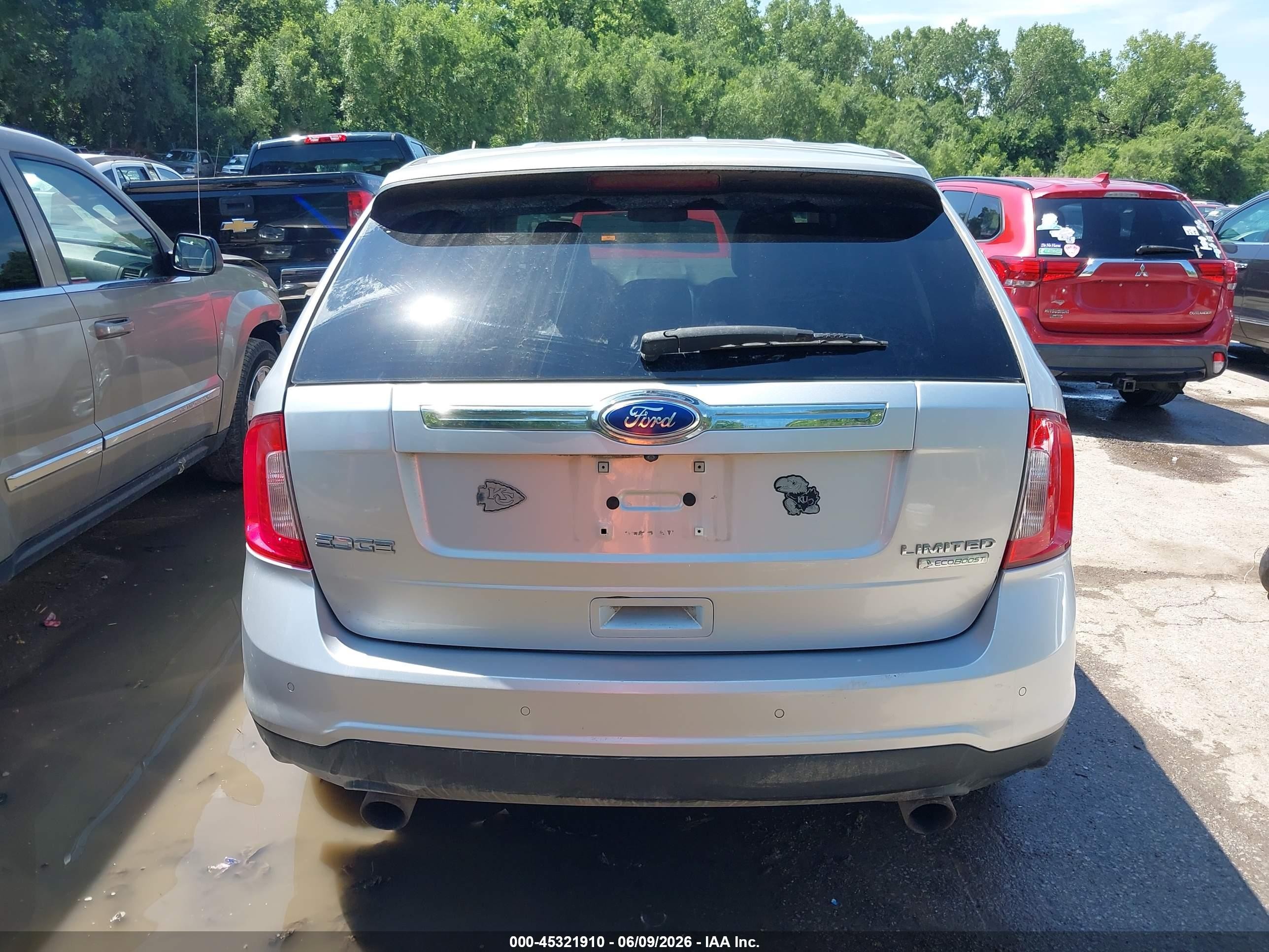 2012 Ford Edge Limited Silver vin: 2FMDK3K98CBA81062
