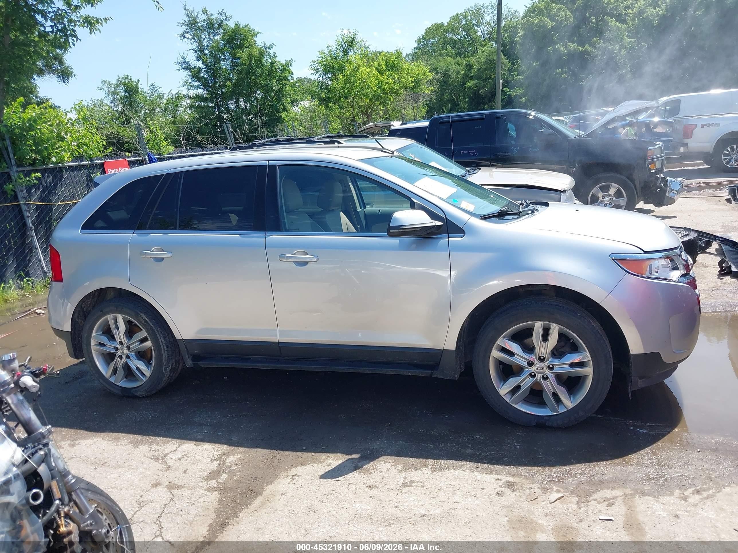 2012 Ford Edge Limited Silver vin: 2FMDK3K98CBA81062