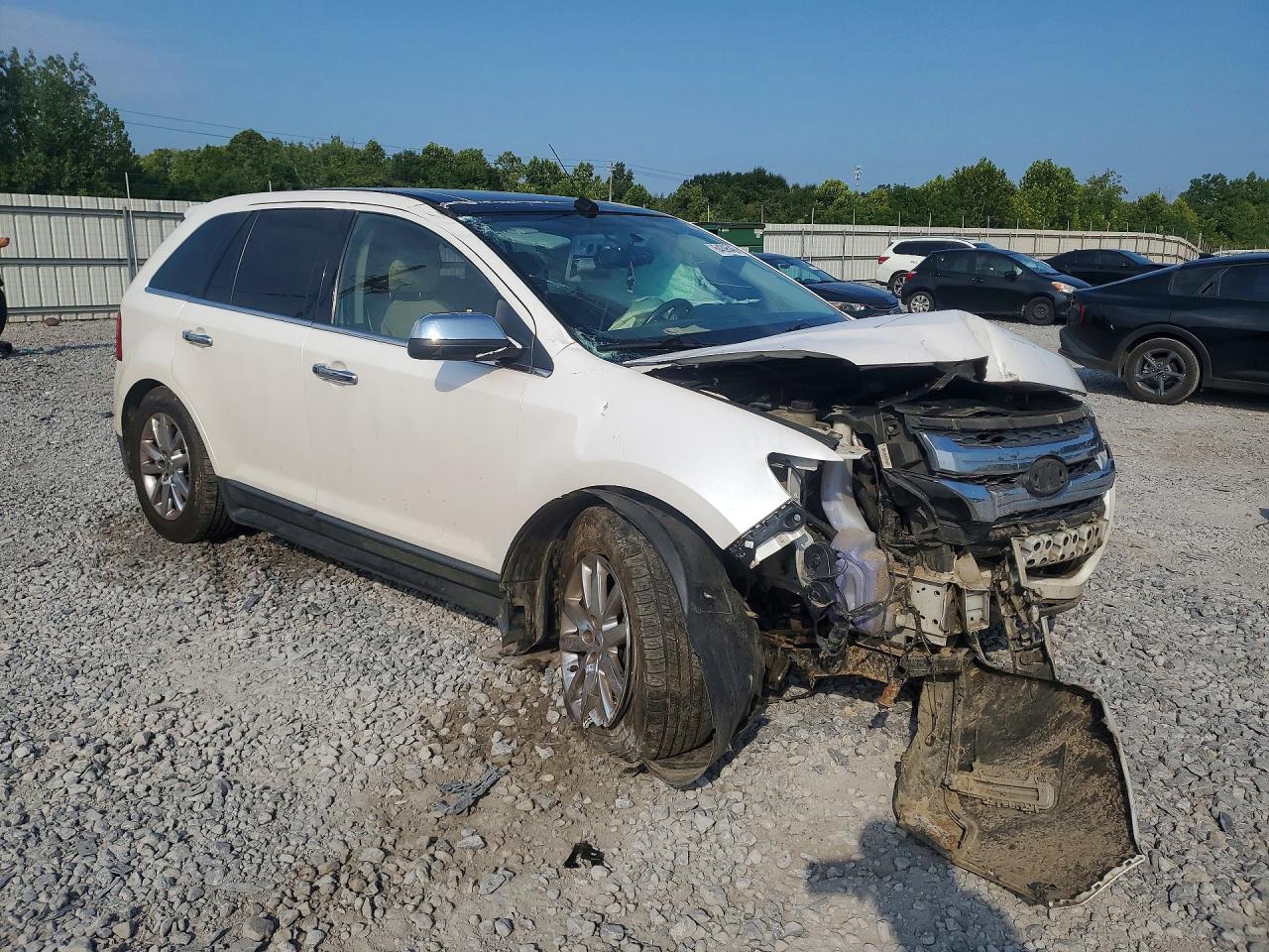 2012 Ford Edge Limited White vin: 2FMDK3K99CBA66683