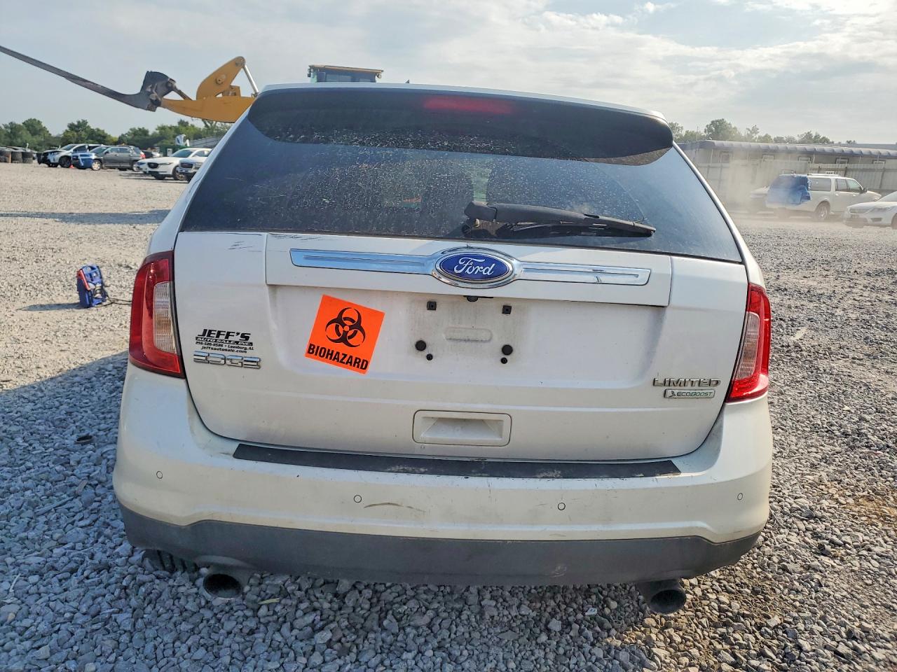 2012 Ford Edge Limited White vin: 2FMDK3K99CBA66683