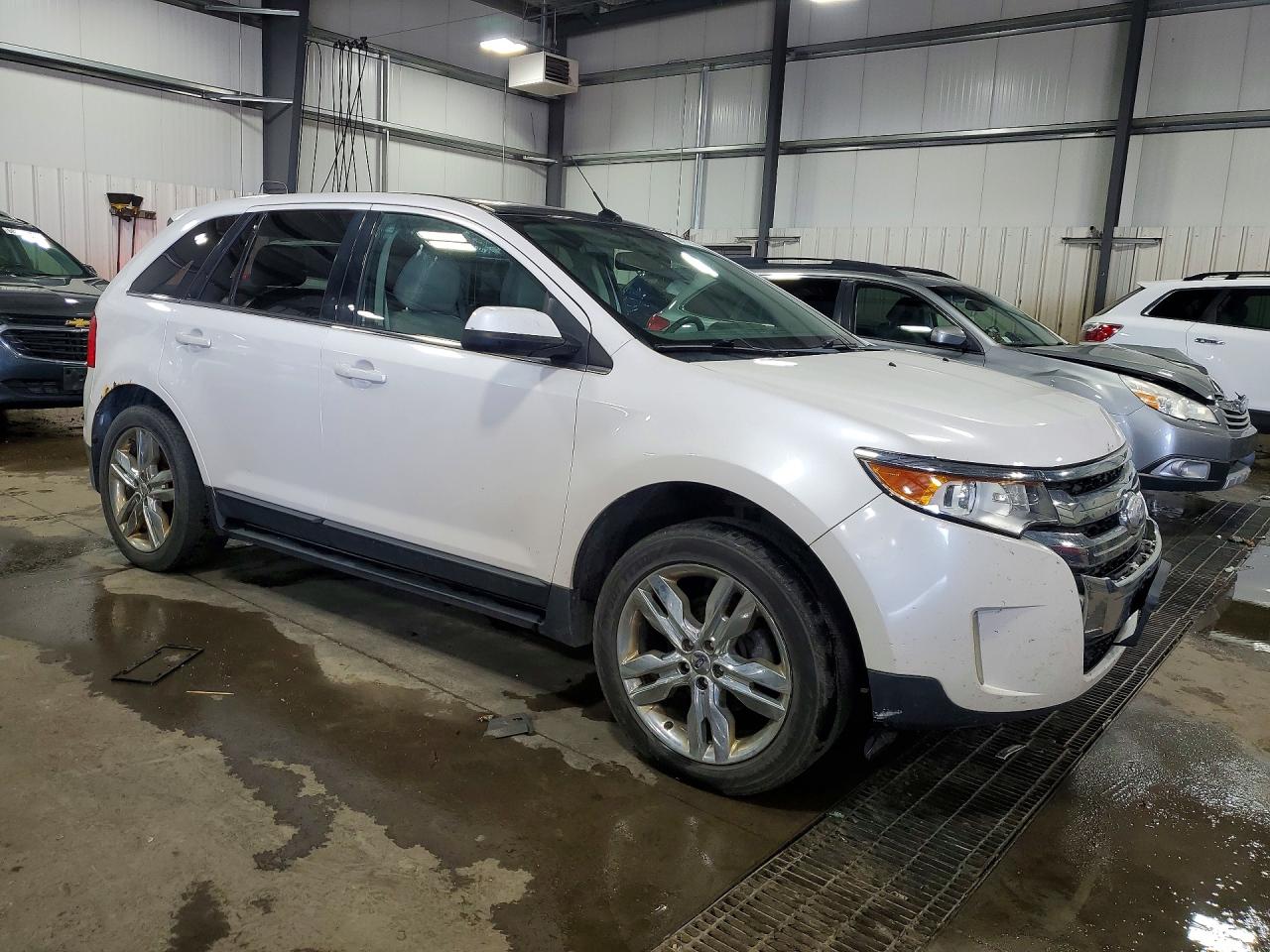 2013 Ford Edge Limited White vin: 2FMDK3K99DBA01320