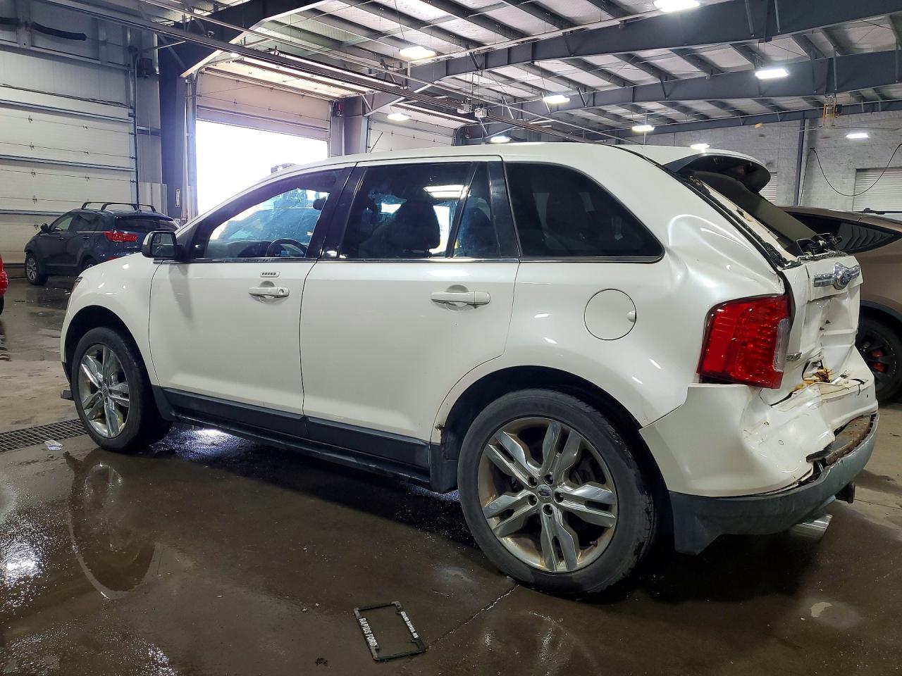 2013 Ford Edge Limited White vin: 2FMDK3K99DBA01320