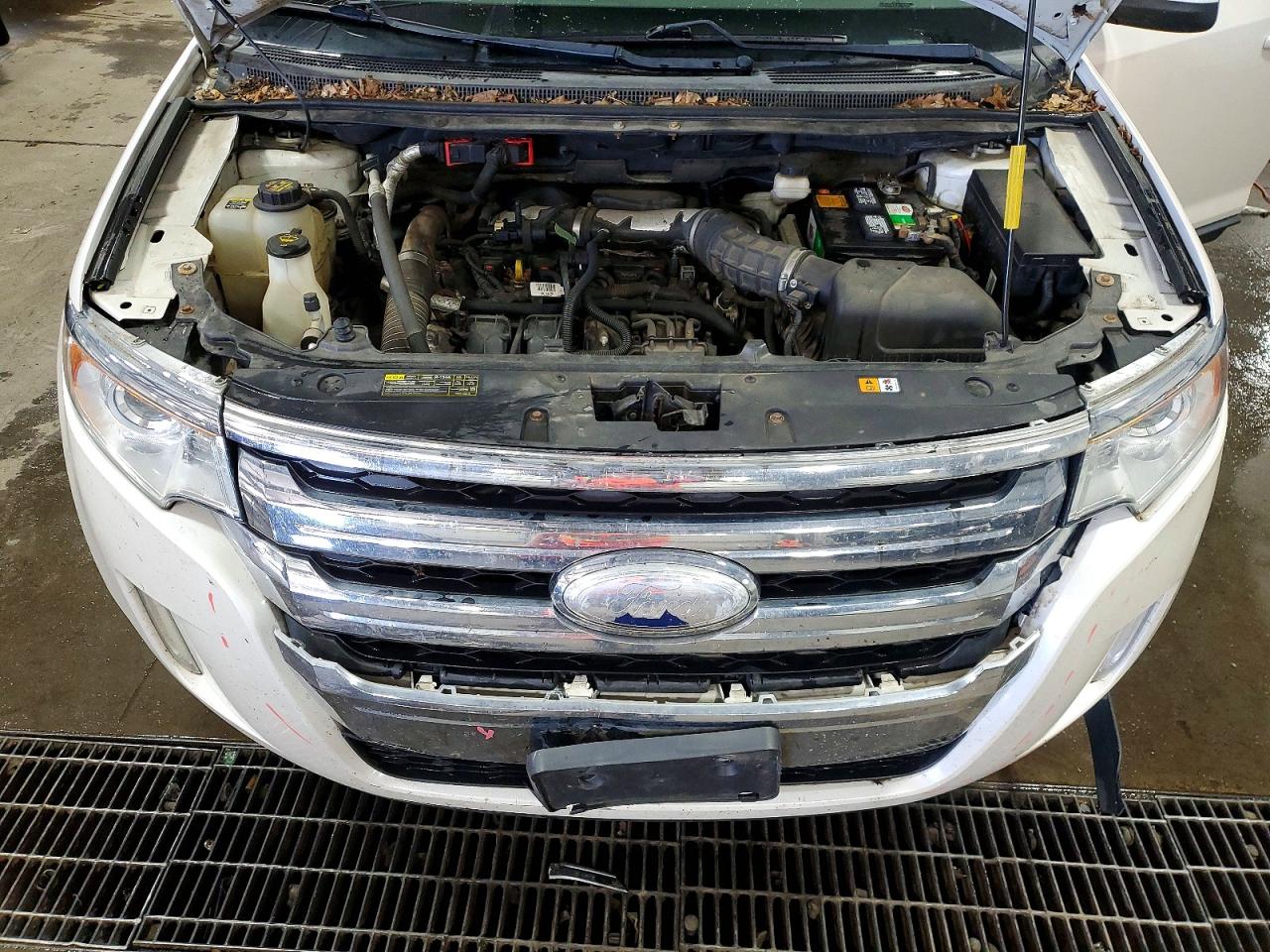 2013 Ford Edge Limited White vin: 2FMDK3K99DBA01320
