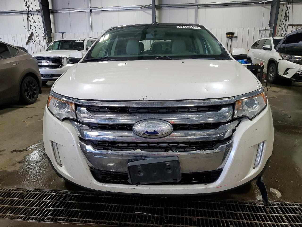 2013 Ford Edge Limited White vin: 2FMDK3K99DBA01320