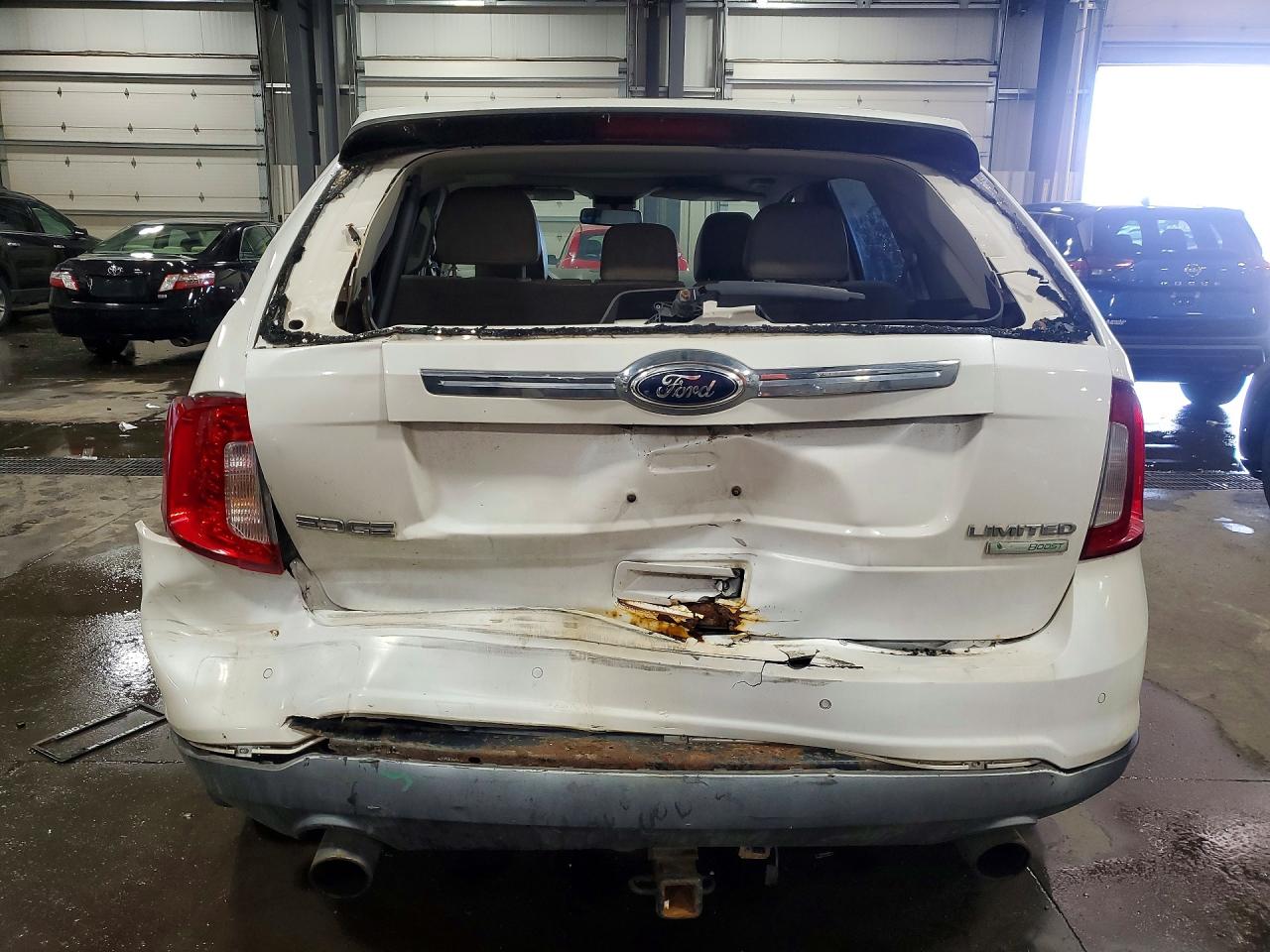 2013 Ford Edge Limited White vin: 2FMDK3K99DBA01320