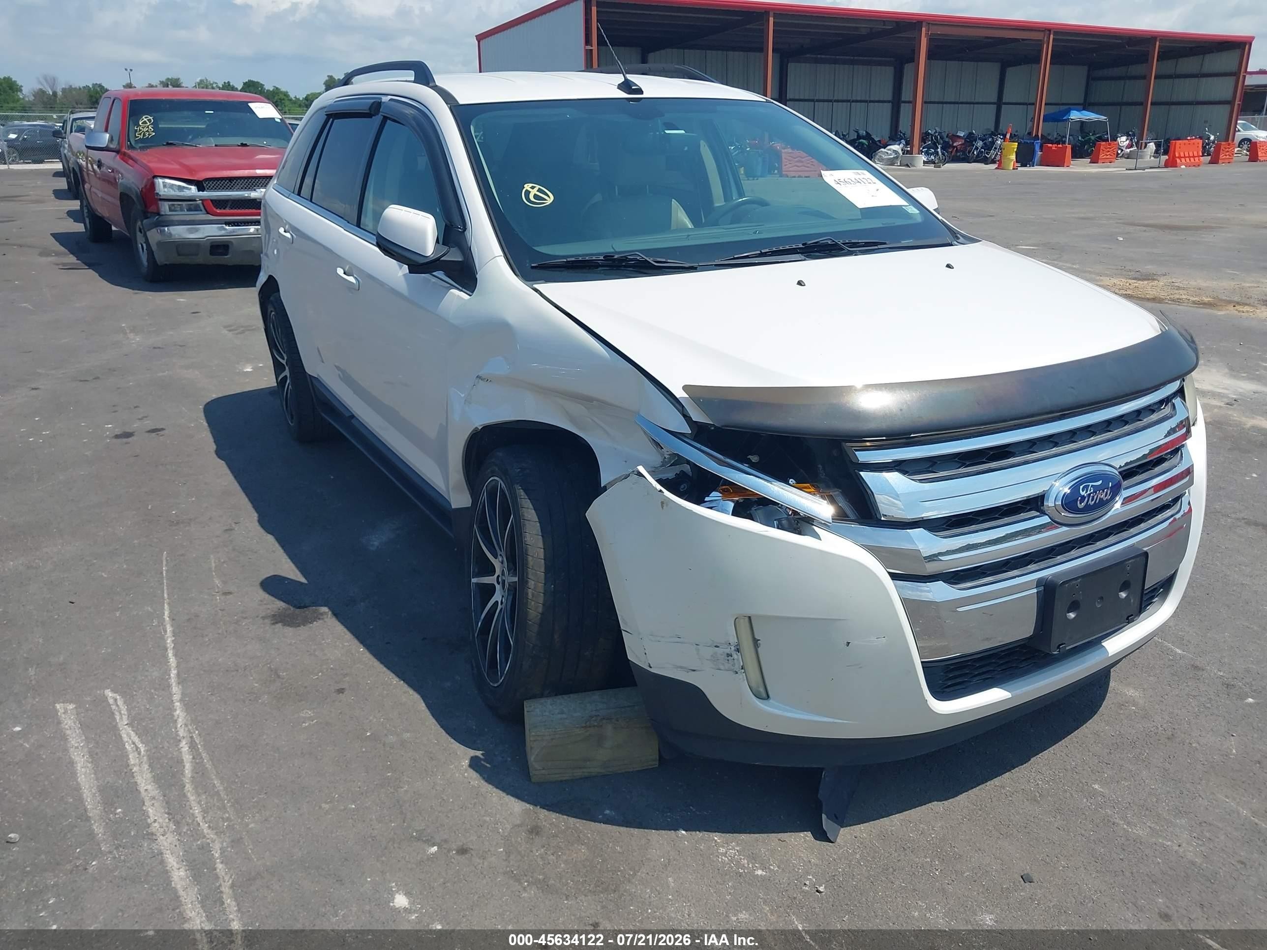 2013 Ford Edge Limited Белый vin: 2FMDK3K99DBA24225