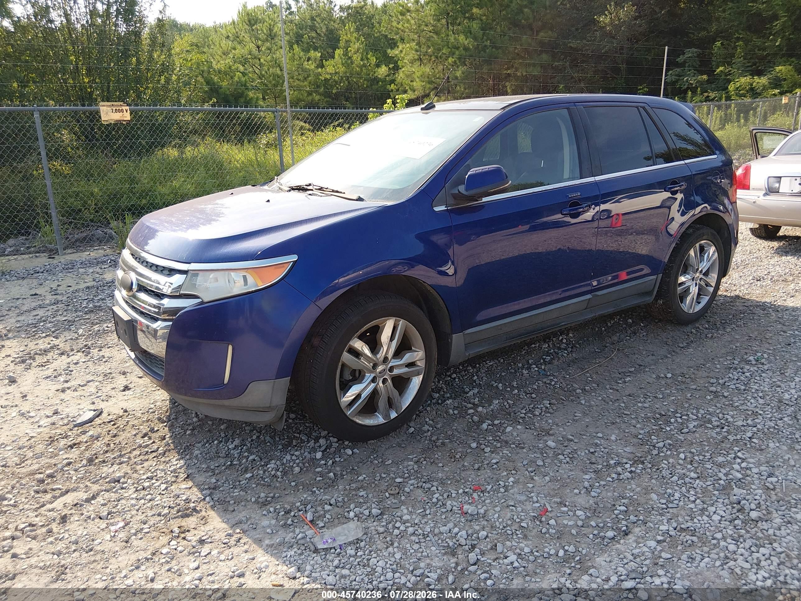 2013 Ford Edge Limited Синий vin: 2FMDK3K99DBA43535