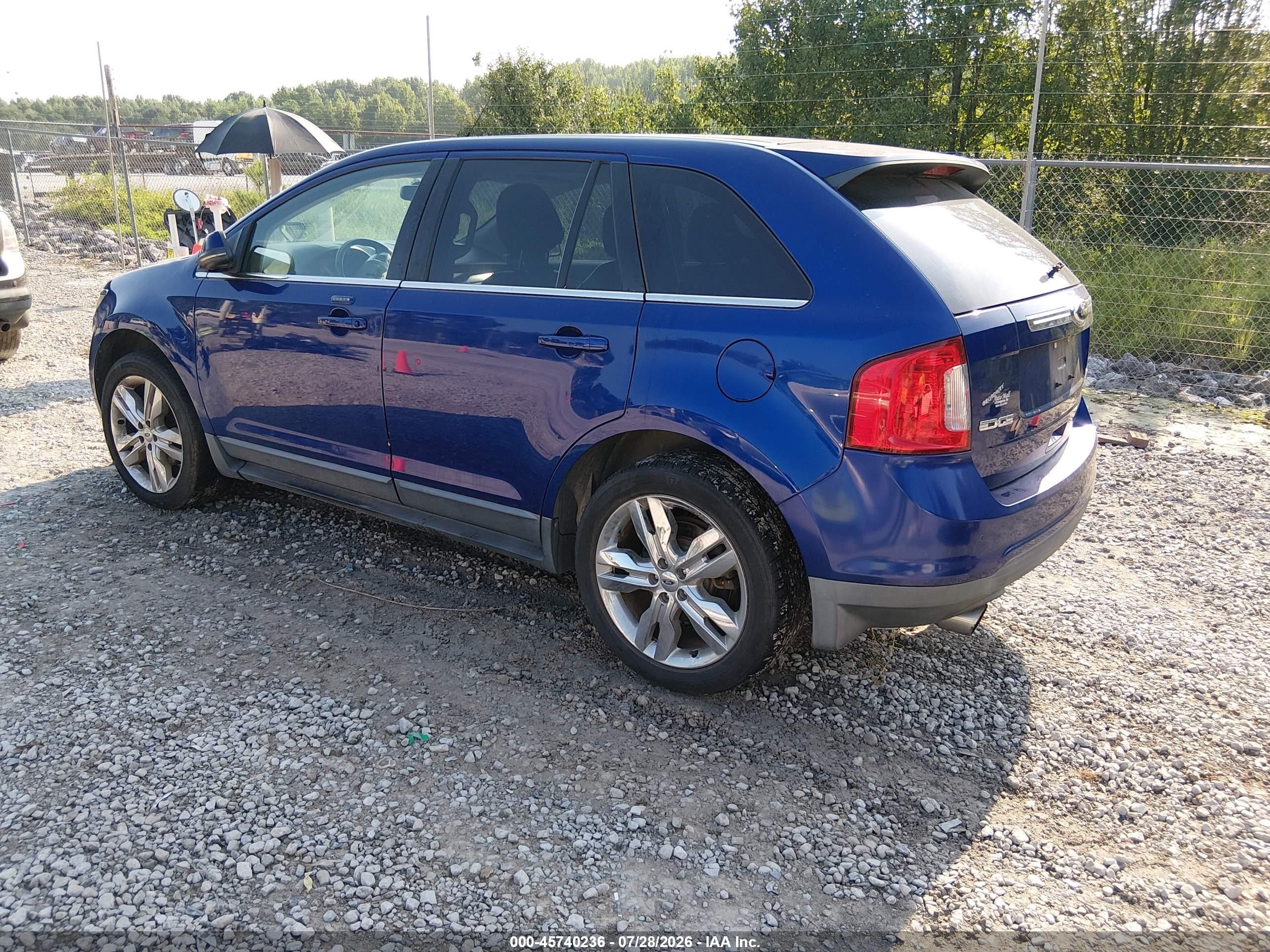 2013 Ford Edge Limited Синий vin: 2FMDK3K99DBA43535