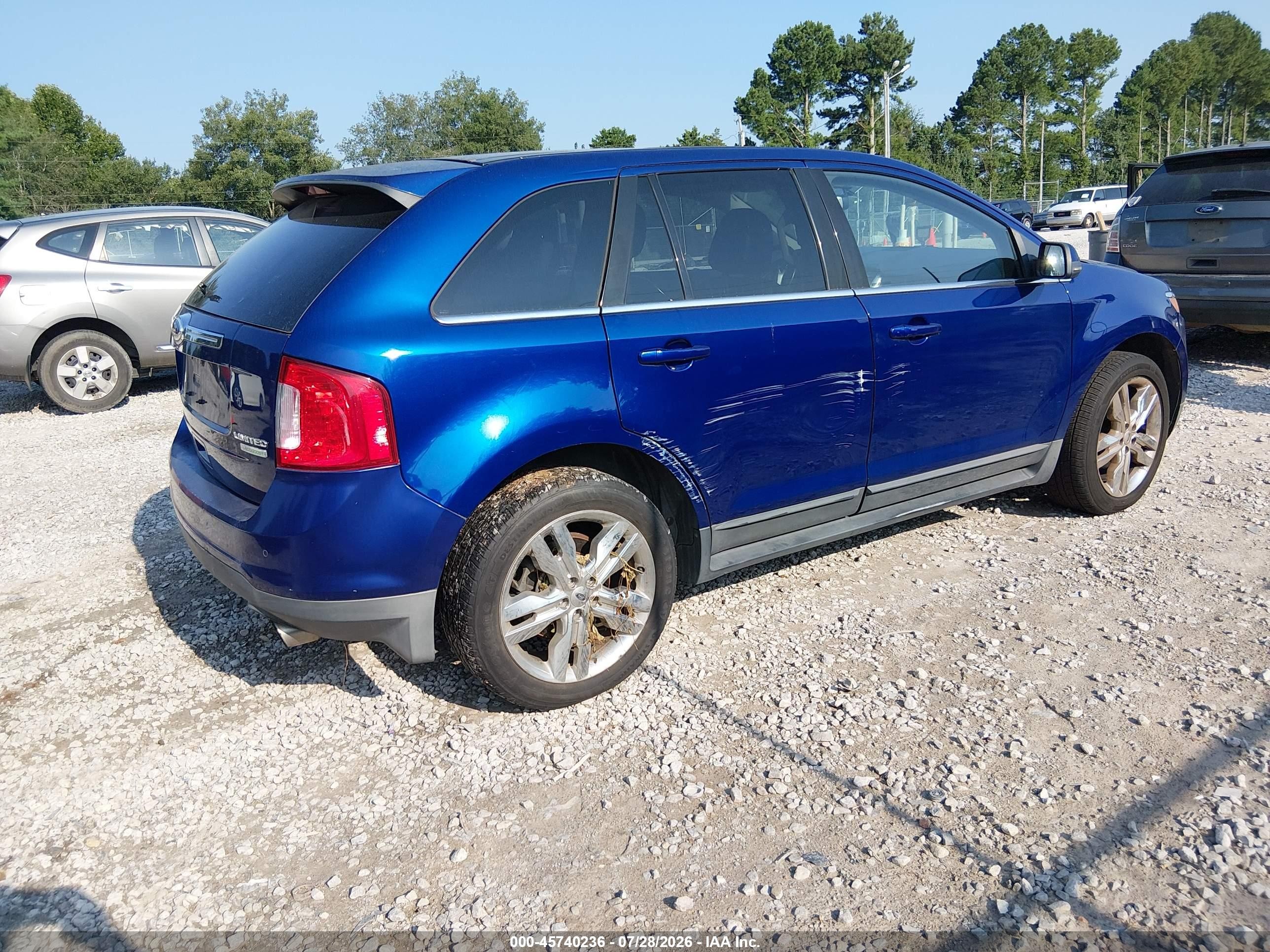 2013 Ford Edge Limited Синий vin: 2FMDK3K99DBA43535