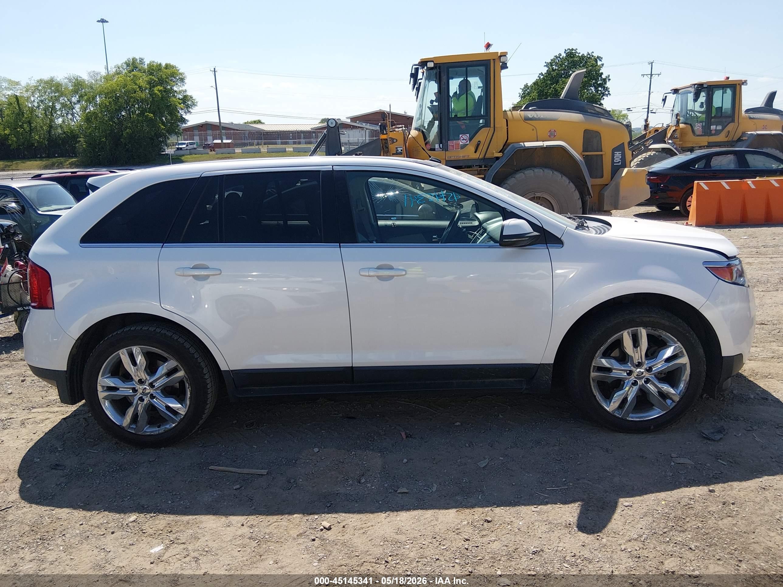 2012 Ford Edge Limited White vin: 2FMDK3K9XCBA87011
