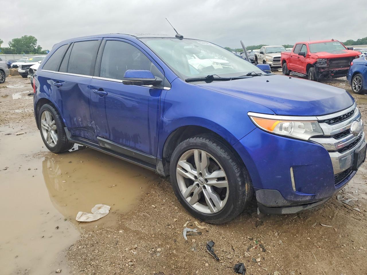 2013 Ford Edge Limited Blue vin: 2FMDK3K9XDBA04887