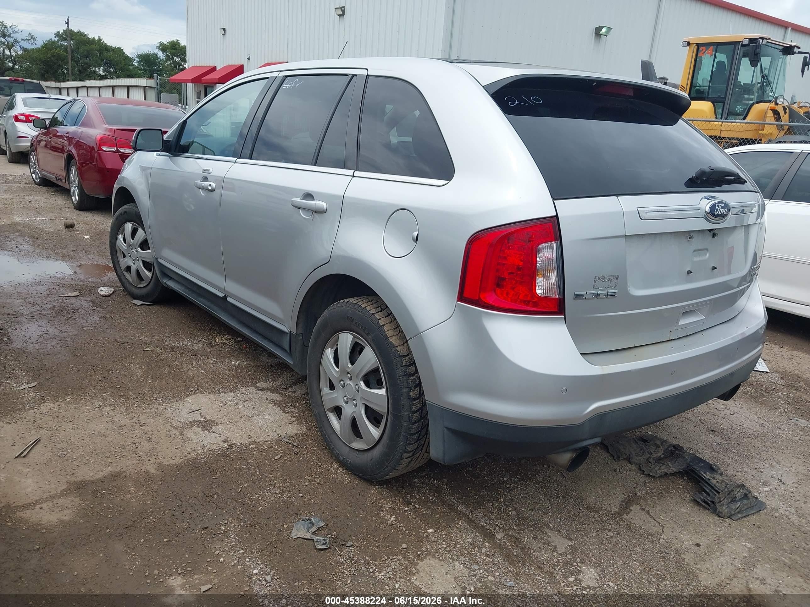 2013 Ford Edge Limited Silver vin: 2FMDK3K9XDBA18899