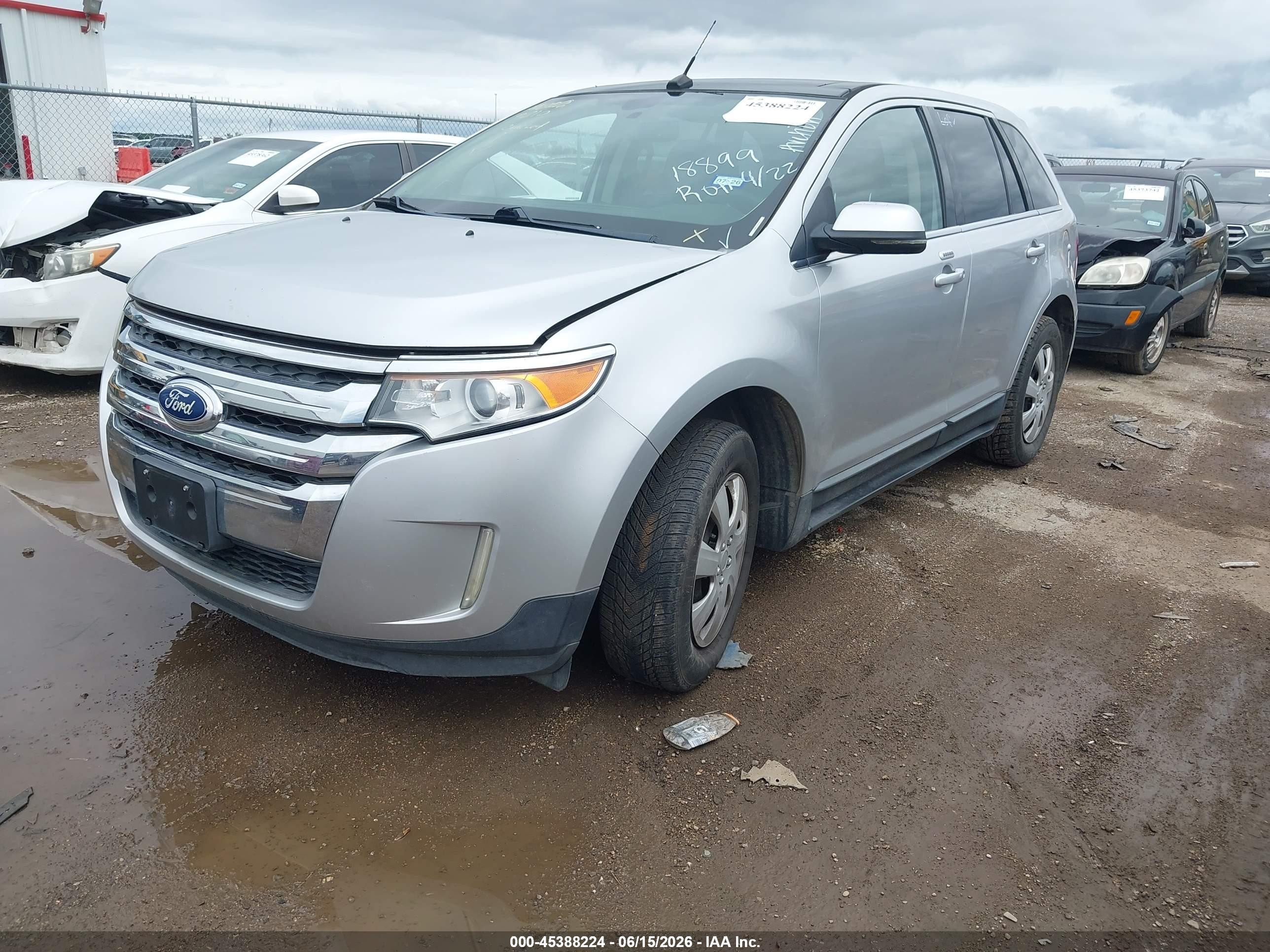 2013 Ford Edge Limited Silver vin: 2FMDK3K9XDBA18899
