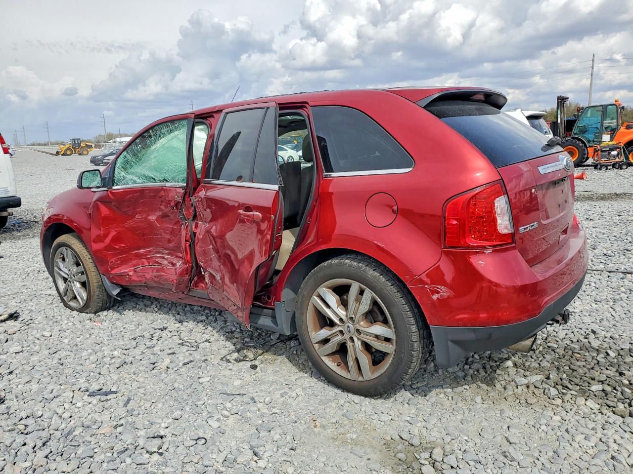 2013 Ford Edge Limited Red vin: 2FMDK3K9XDBA21169