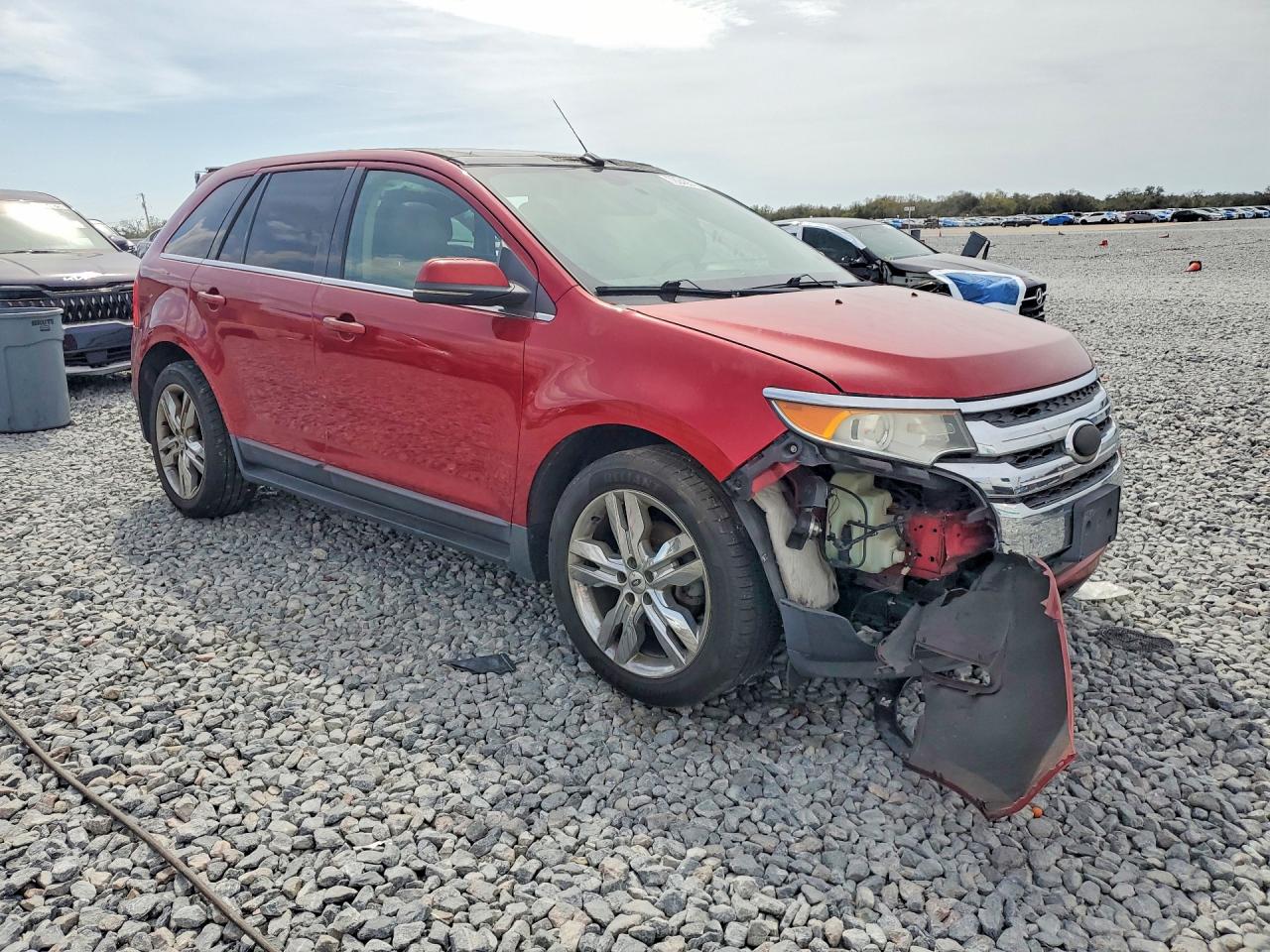 2013 Ford Edge Limited Red vin: 2FMDK3K9XDBA21169
