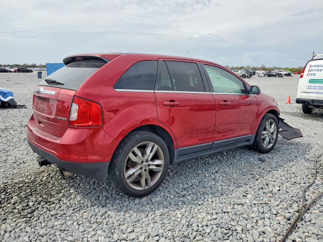 2013 Ford Edge Limited Red vin: 2FMDK3K9XDBA21169