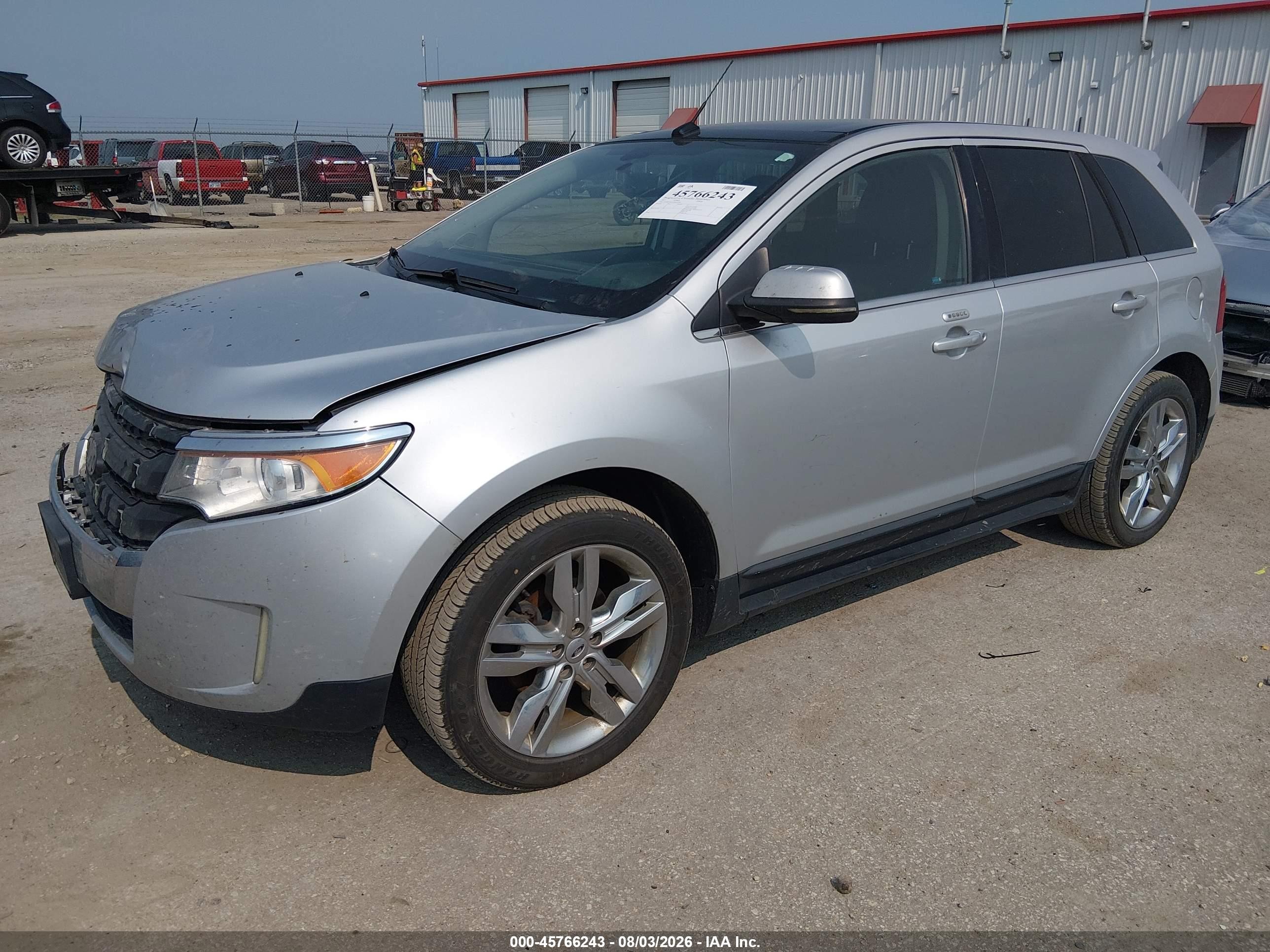 2013 Ford Edge Limited Silver vin: 2FMDK3K9XDBA64040