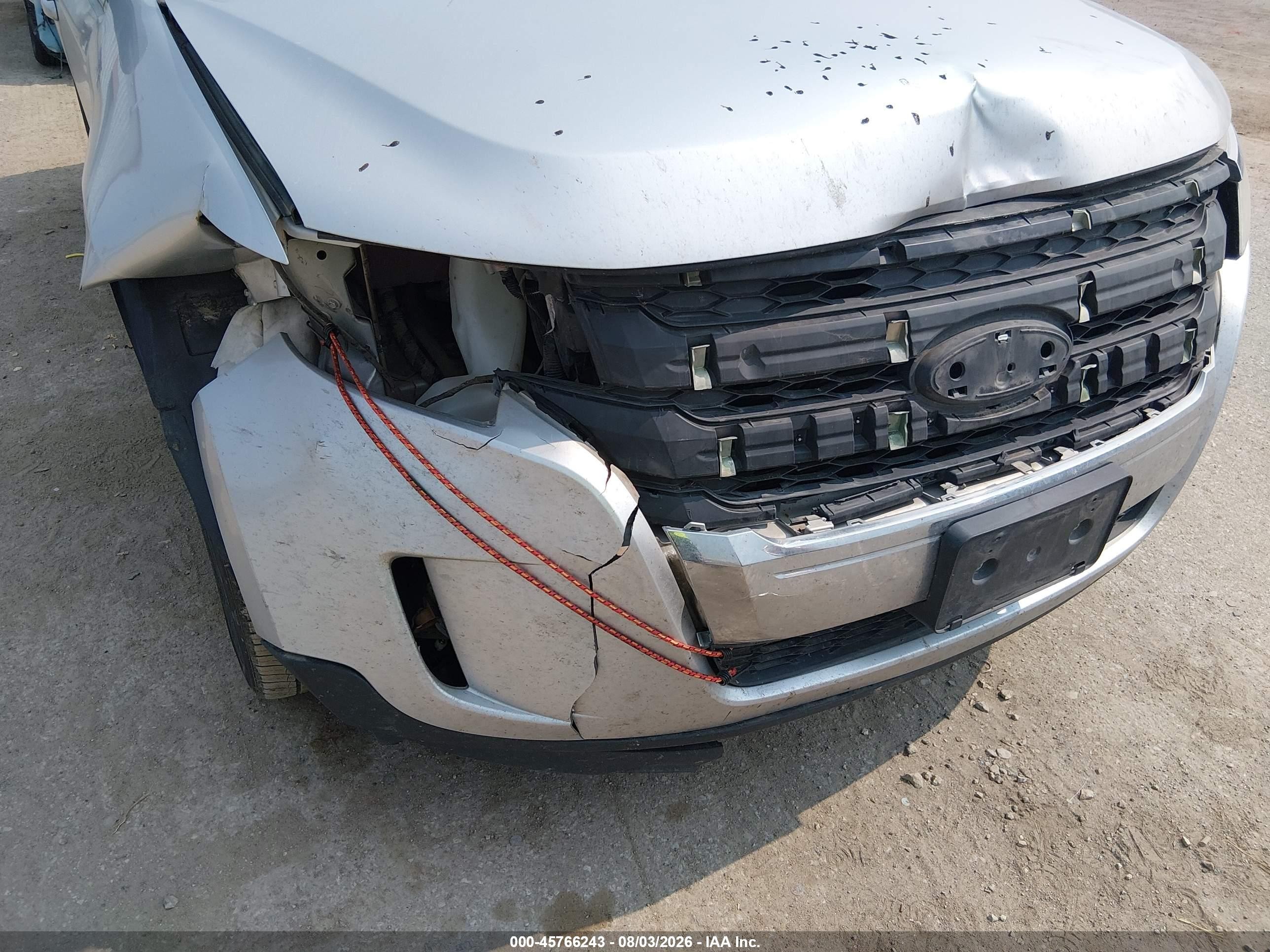 2013 Ford Edge Limited Silver vin: 2FMDK3K9XDBA64040