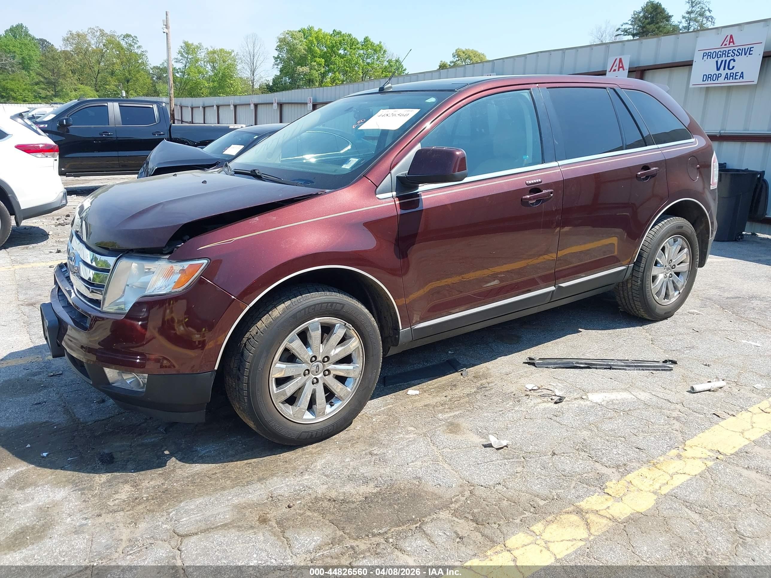 2010 Ford Edge Limited Burgundy vin: 2FMDK3KC0ABA22855