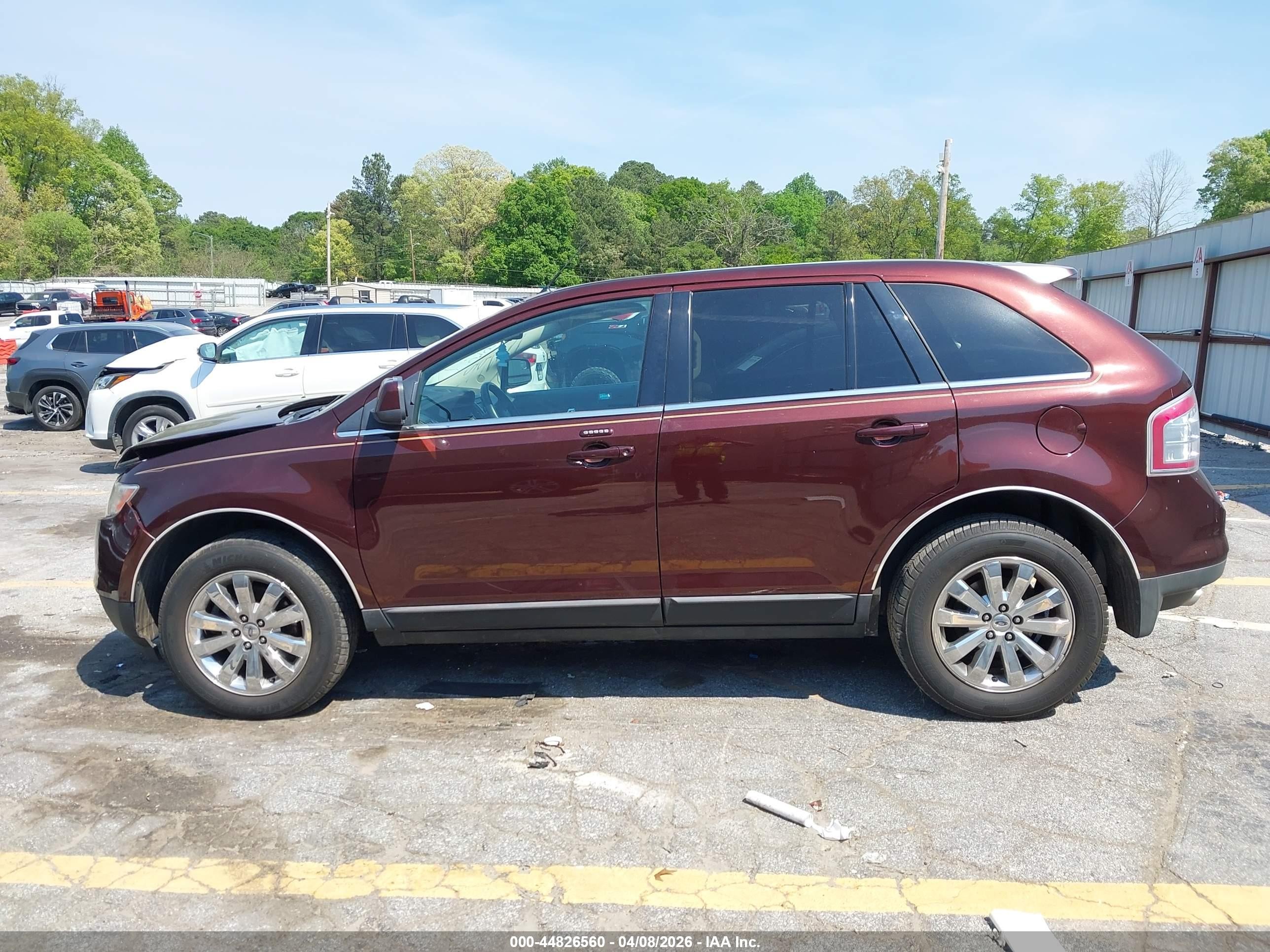 2010 Ford Edge Limited Burgundy vin: 2FMDK3KC0ABA22855