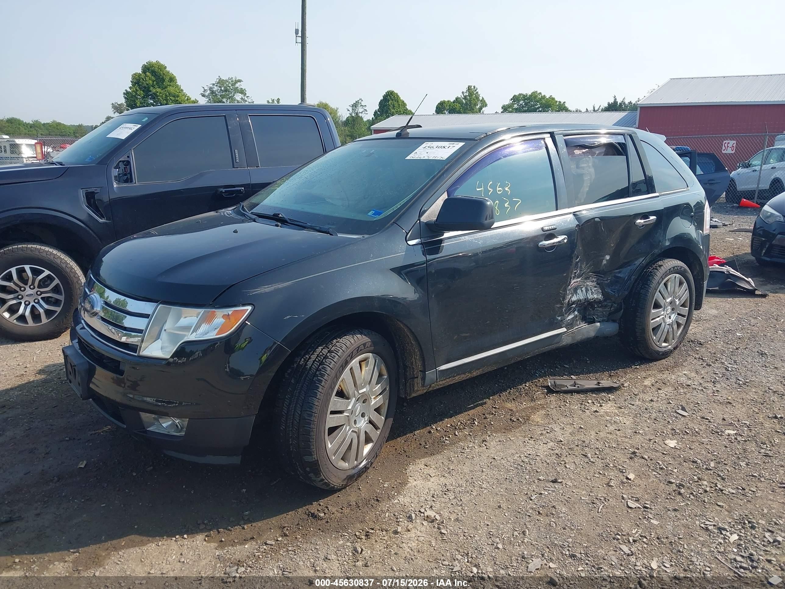 2010 Ford Edge Limited Black vin: 2FMDK3KC0ABB11714