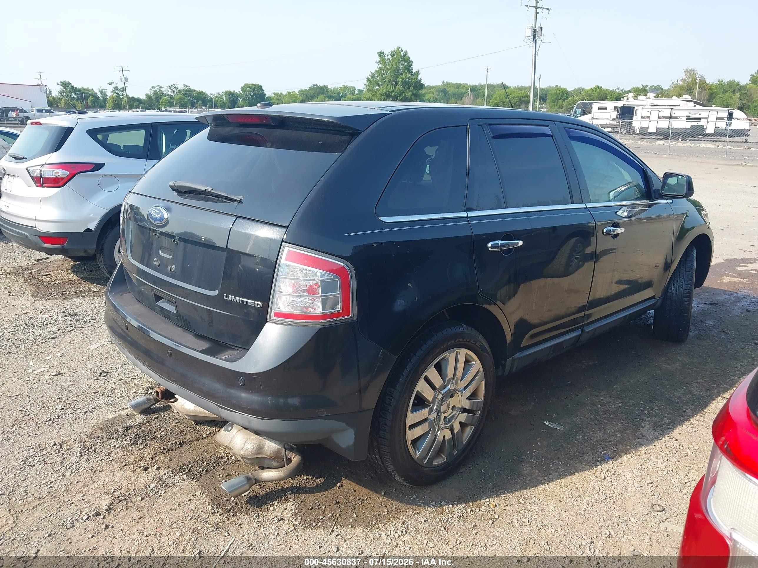 2010 Ford Edge Limited Black vin: 2FMDK3KC0ABB11714