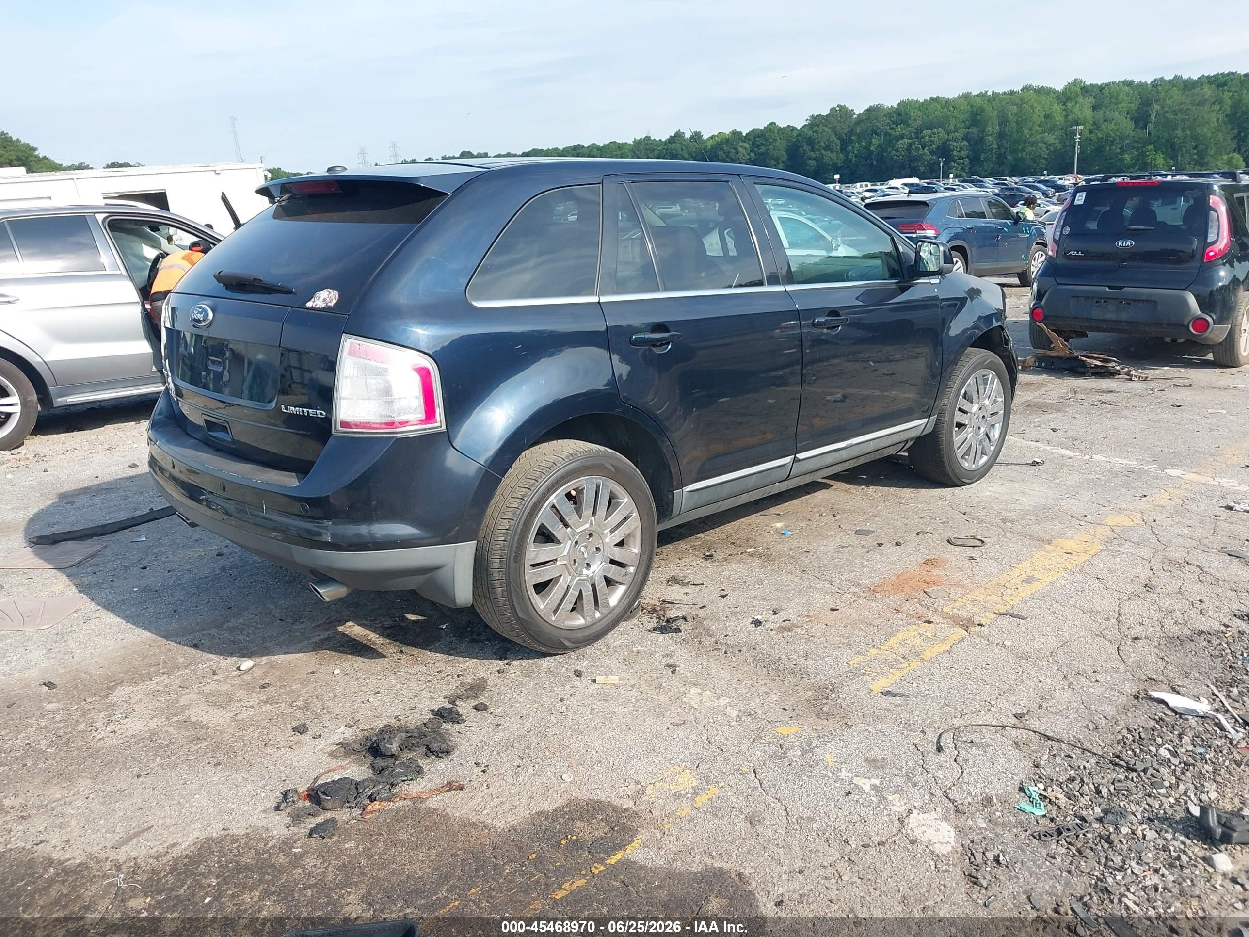 2010 Ford Edge Limited Синий vin: 2FMDK3KC0ABB27038