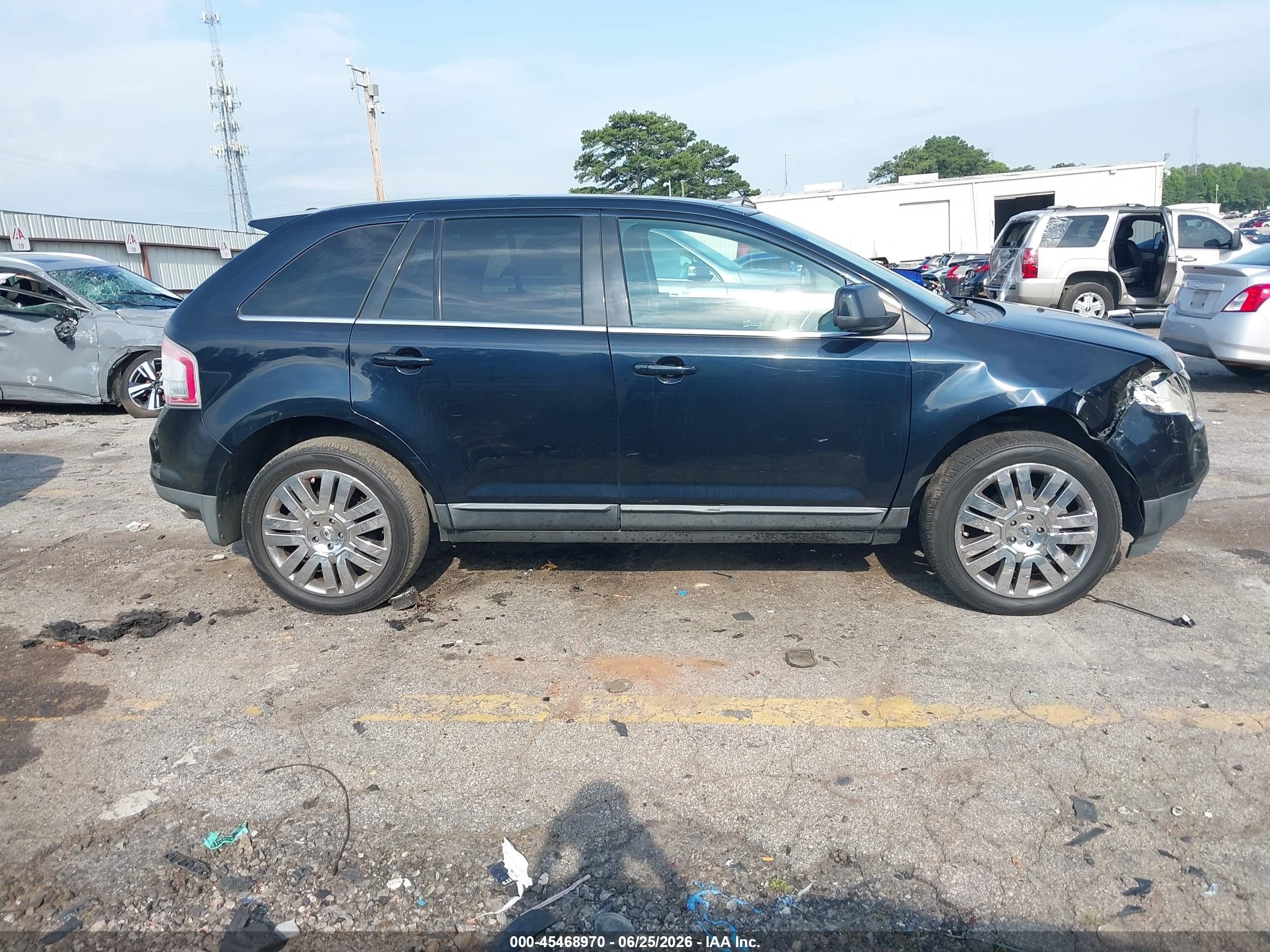2010 Ford Edge Limited Синий vin: 2FMDK3KC0ABB27038