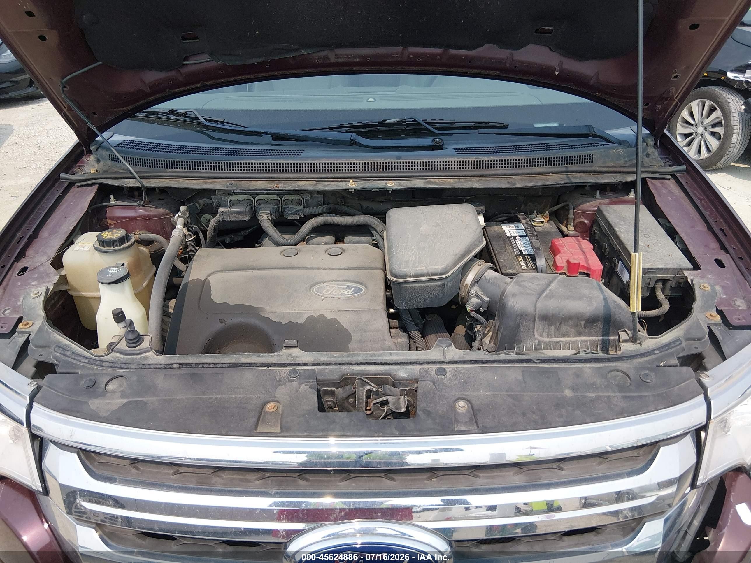 2011 Ford Edge Limited Burgundy vin: 2FMDK3KC0BBA75296