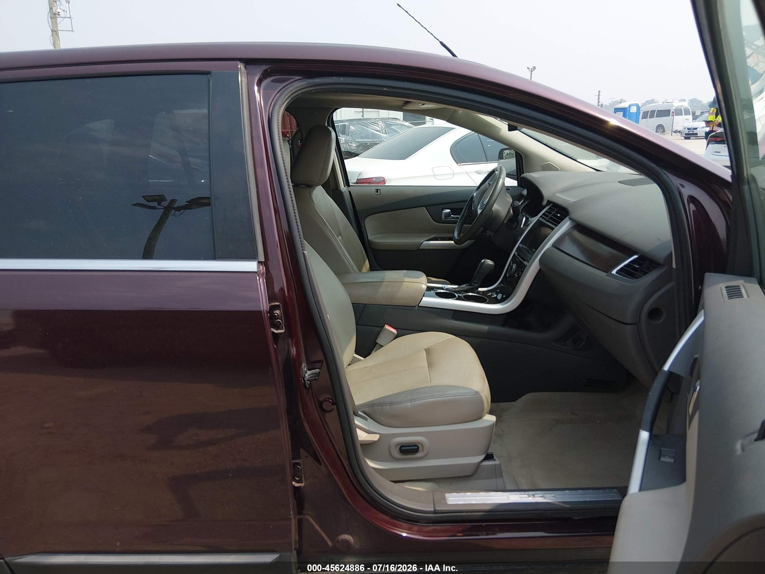 2011 Ford Edge Limited Burgundy vin: 2FMDK3KC0BBA75296