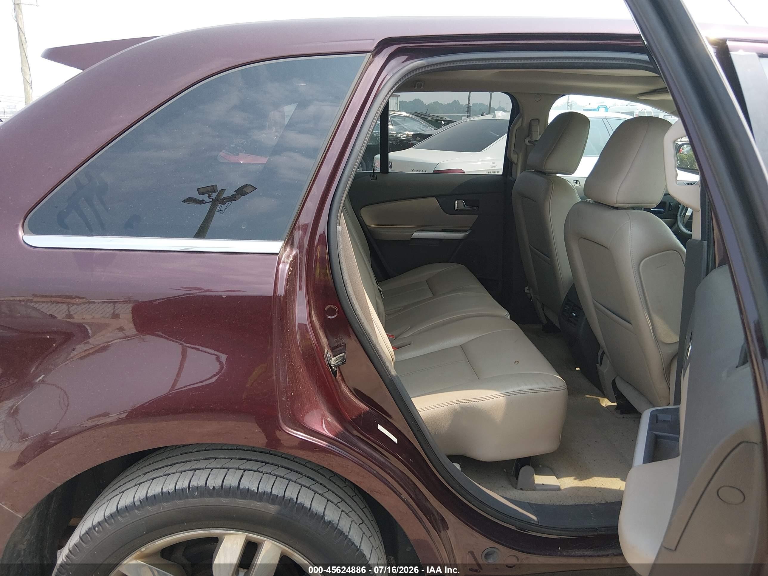 2011 Ford Edge Limited Burgundy vin: 2FMDK3KC0BBA75296