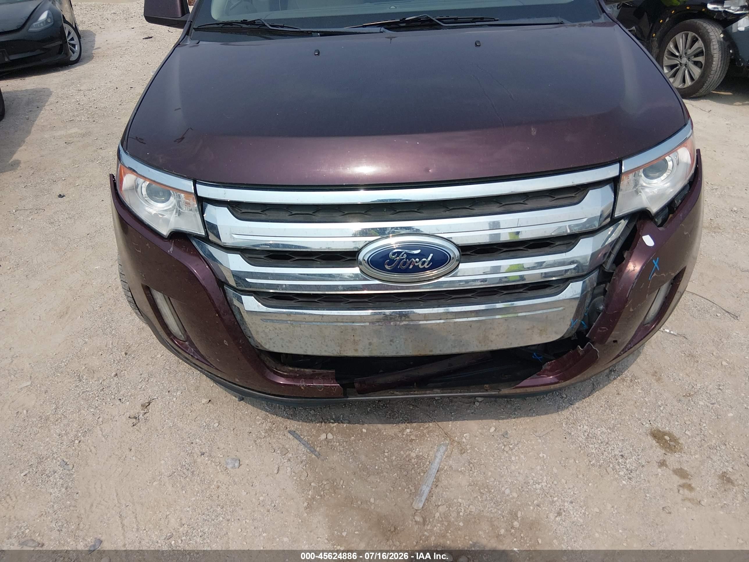 2011 Ford Edge Limited Burgundy vin: 2FMDK3KC0BBA75296