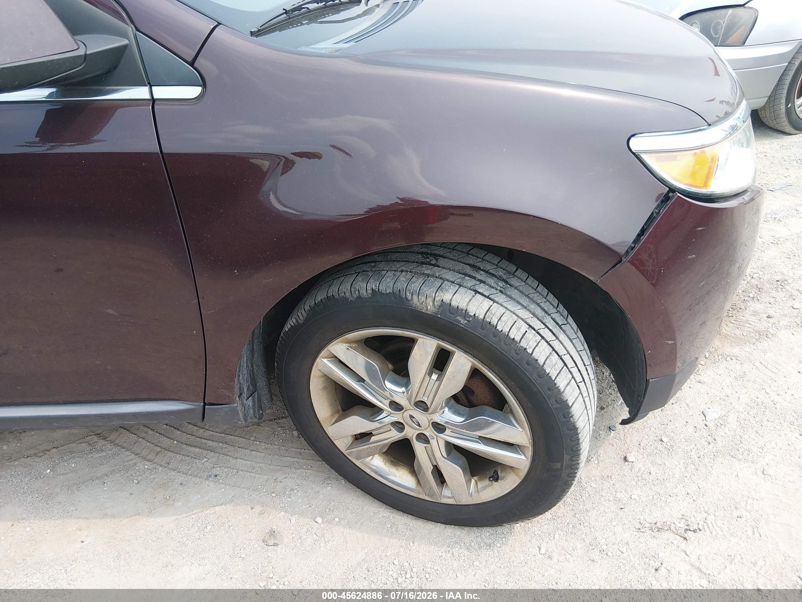 2011 Ford Edge Limited Burgundy vin: 2FMDK3KC0BBA75296