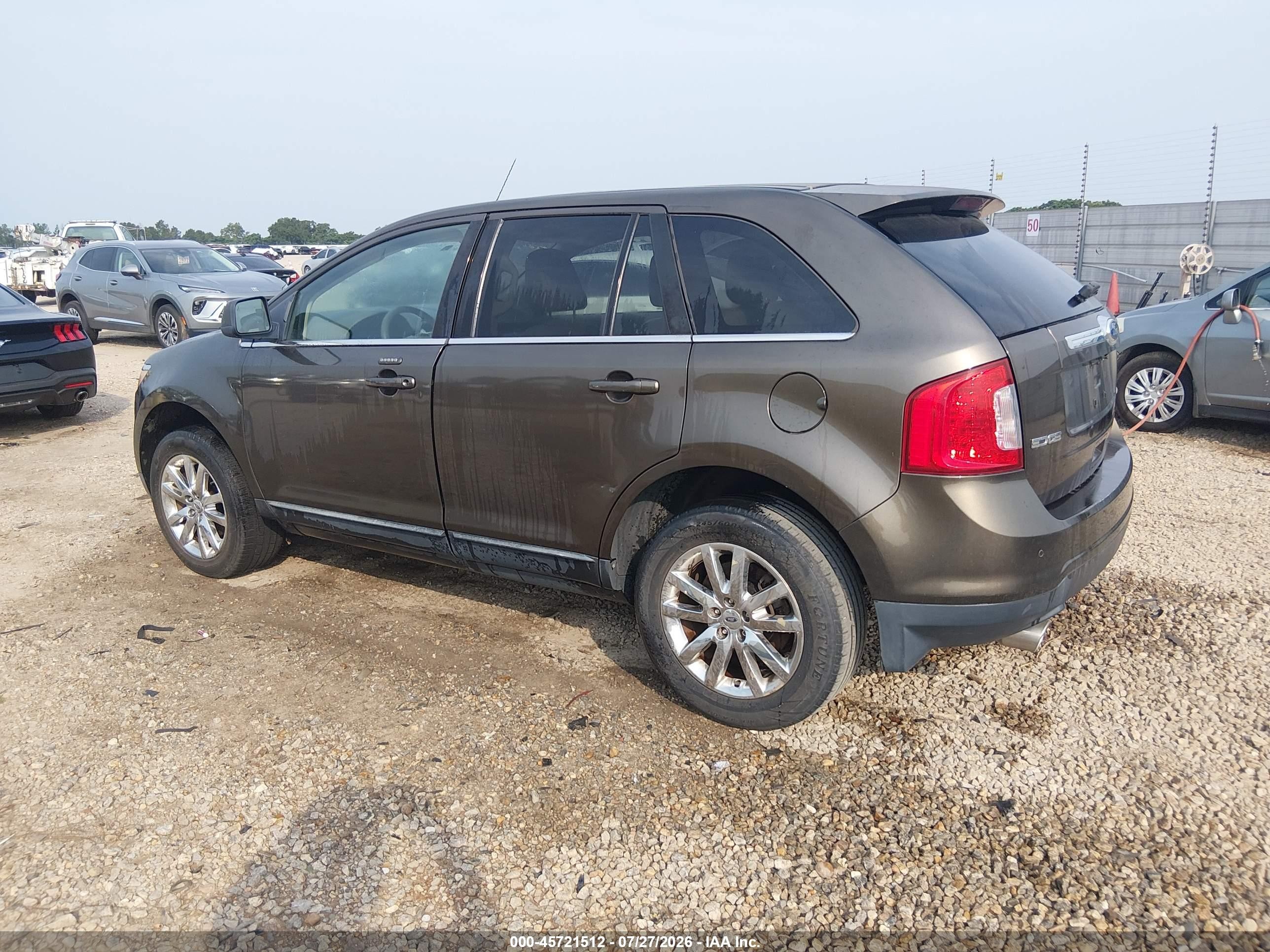 2011 Ford Edge Limited Коричневый vin: 2FMDK3KC0BBA83673