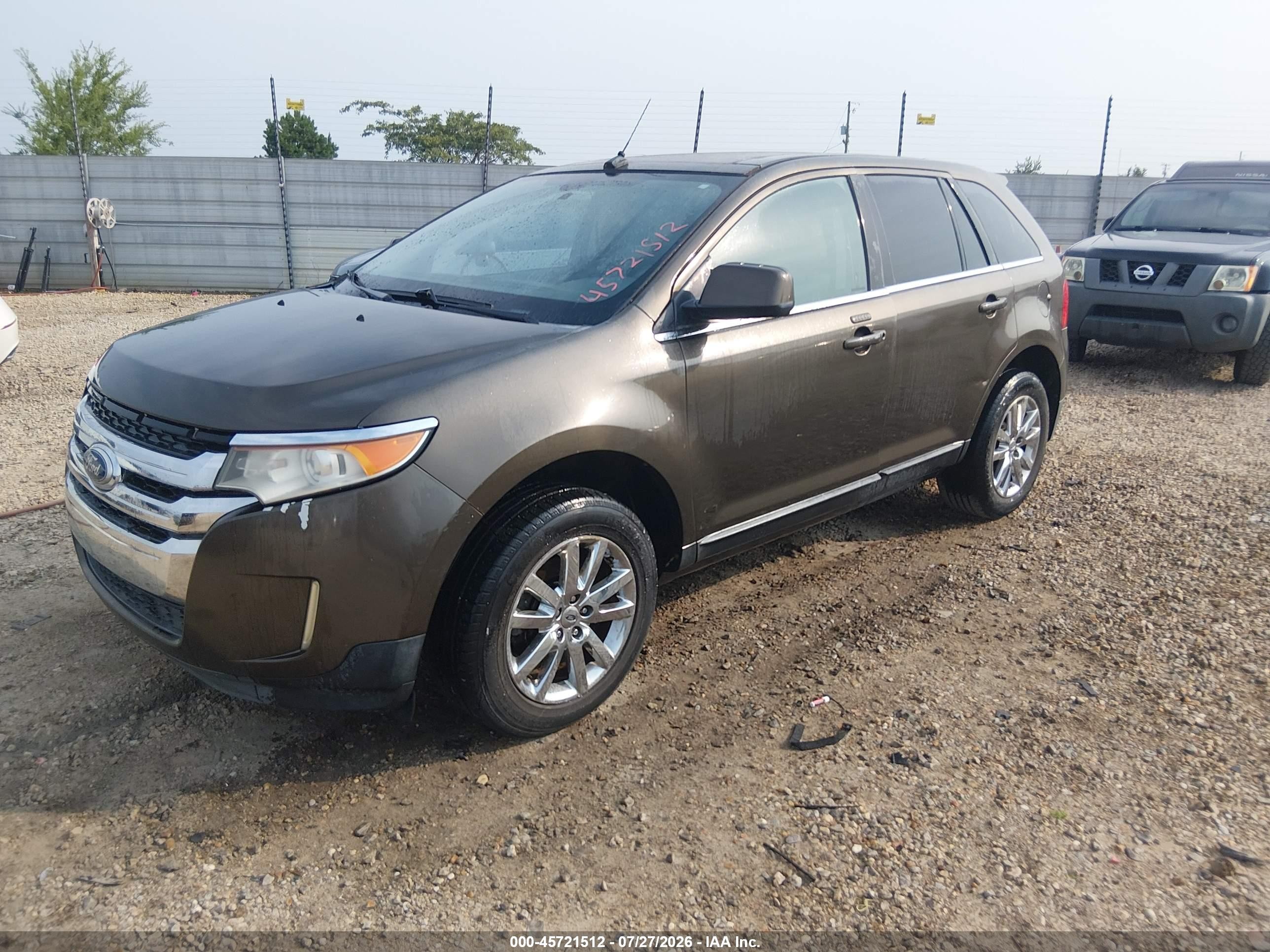 2011 Ford Edge Limited Коричневый vin: 2FMDK3KC0BBA83673