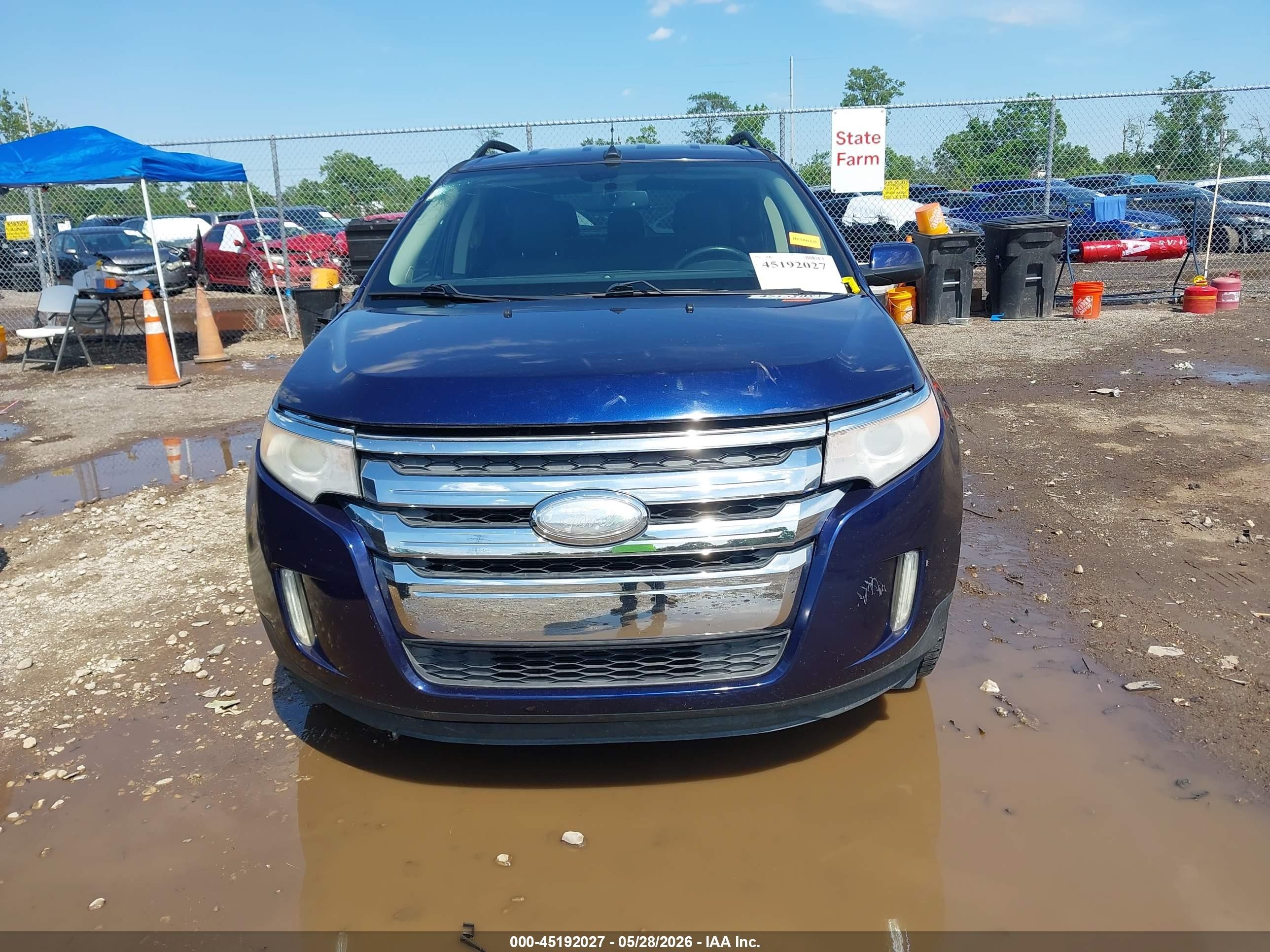 2011 Ford Edge Limited Blue vin: 2FMDK3KC0BBB13349