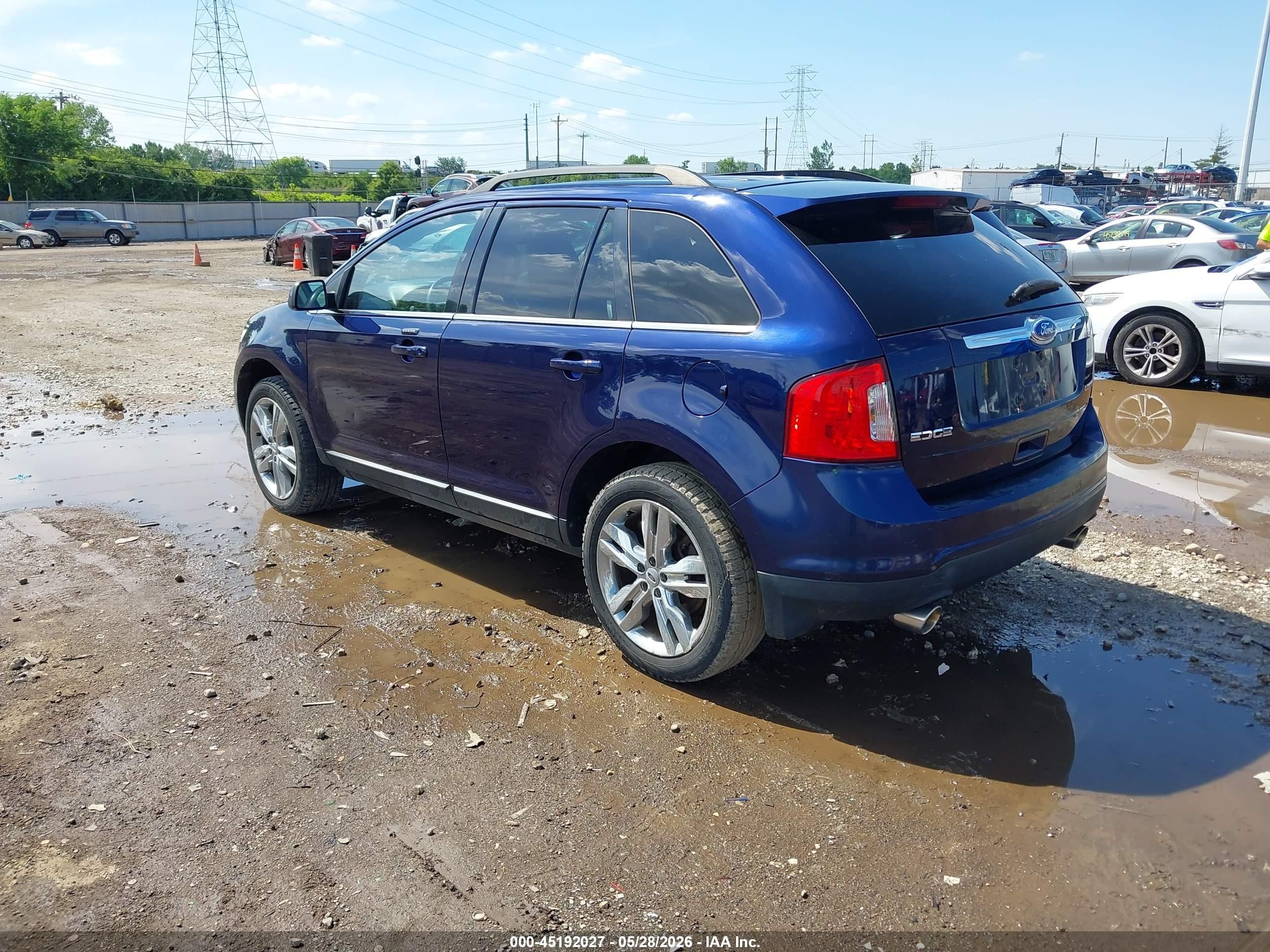2011 Ford Edge Limited Blue vin: 2FMDK3KC0BBB13349