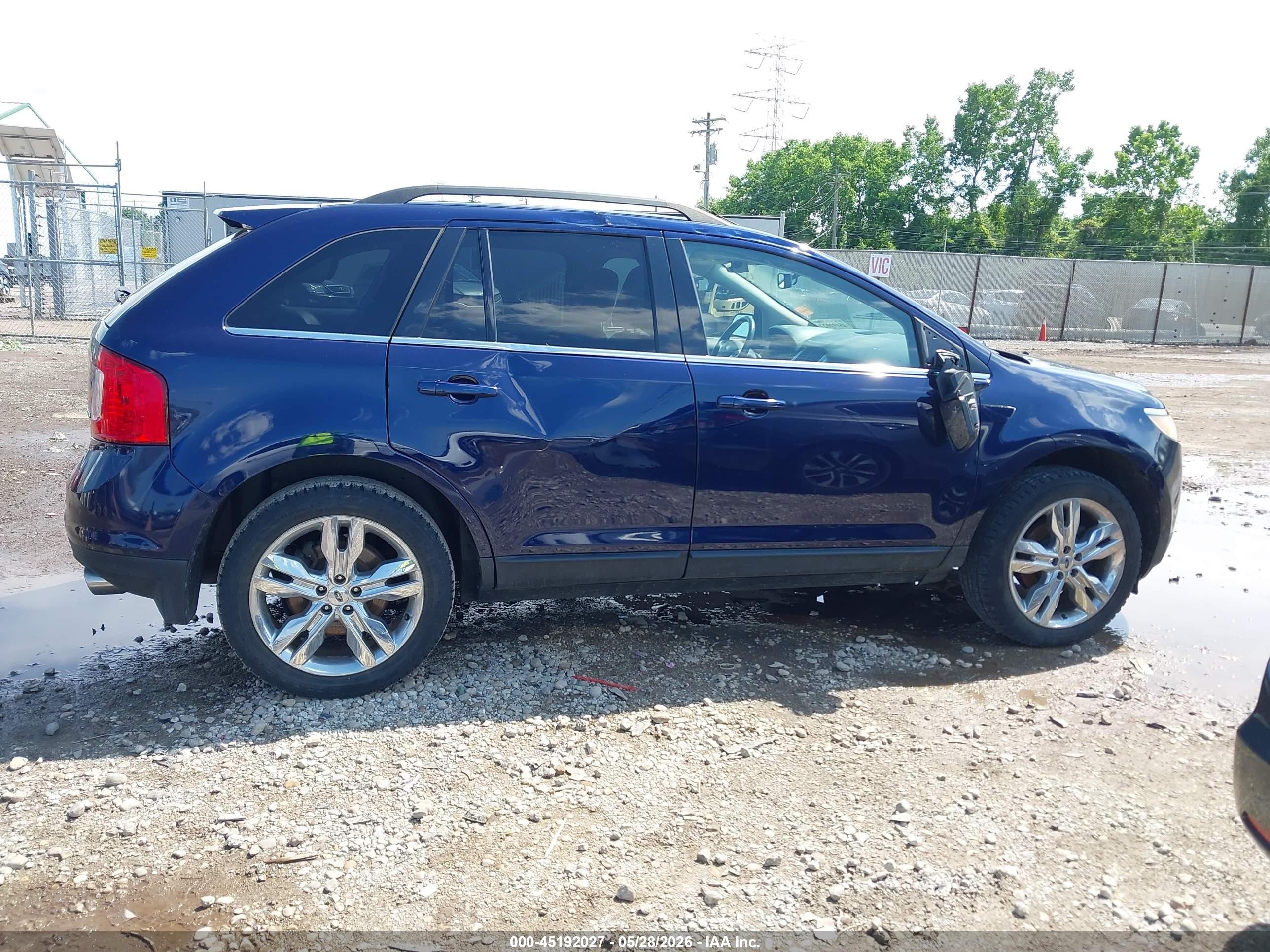 2011 Ford Edge Limited Blue vin: 2FMDK3KC0BBB13349