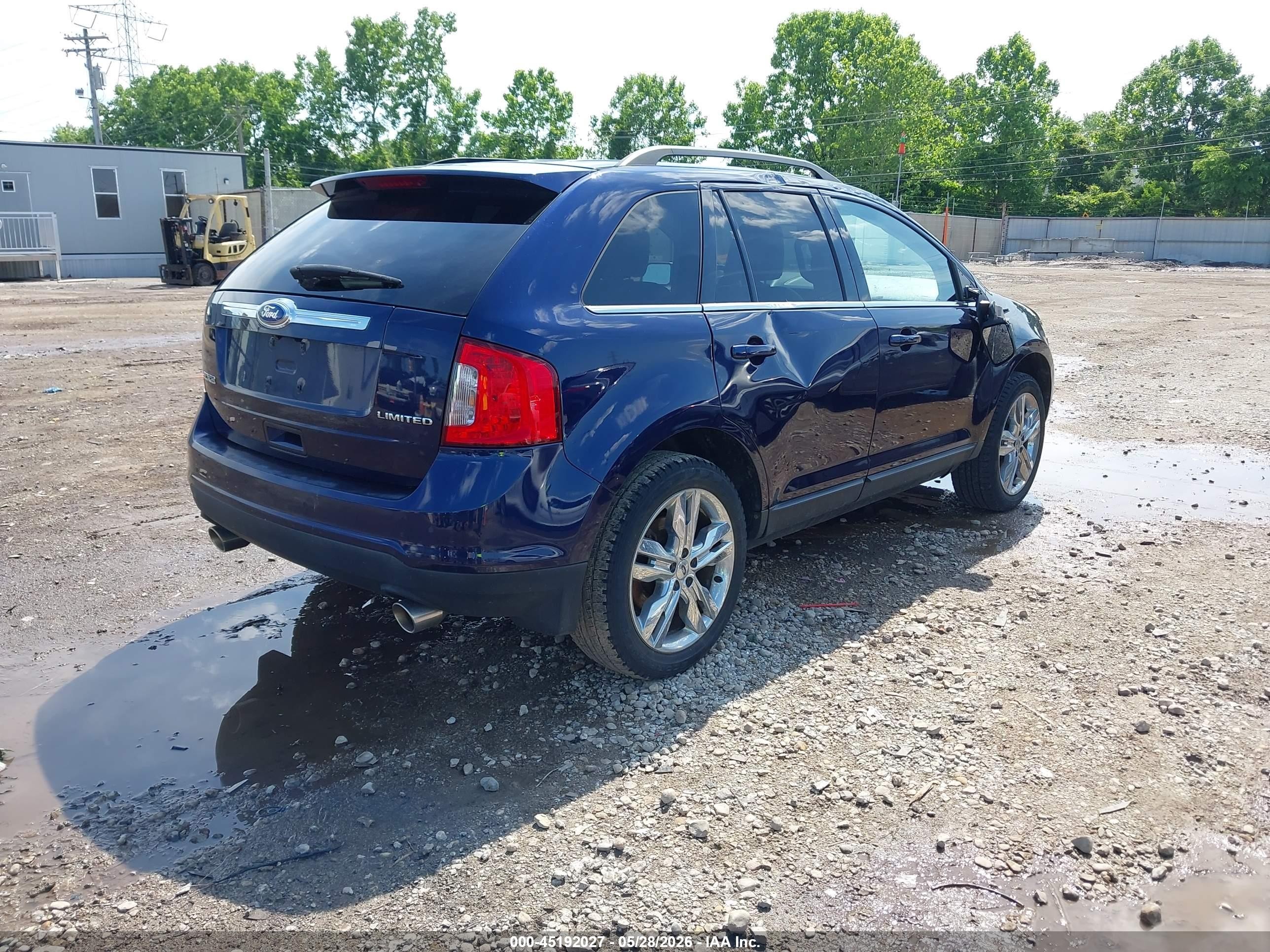 2011 Ford Edge Limited Blue vin: 2FMDK3KC0BBB13349