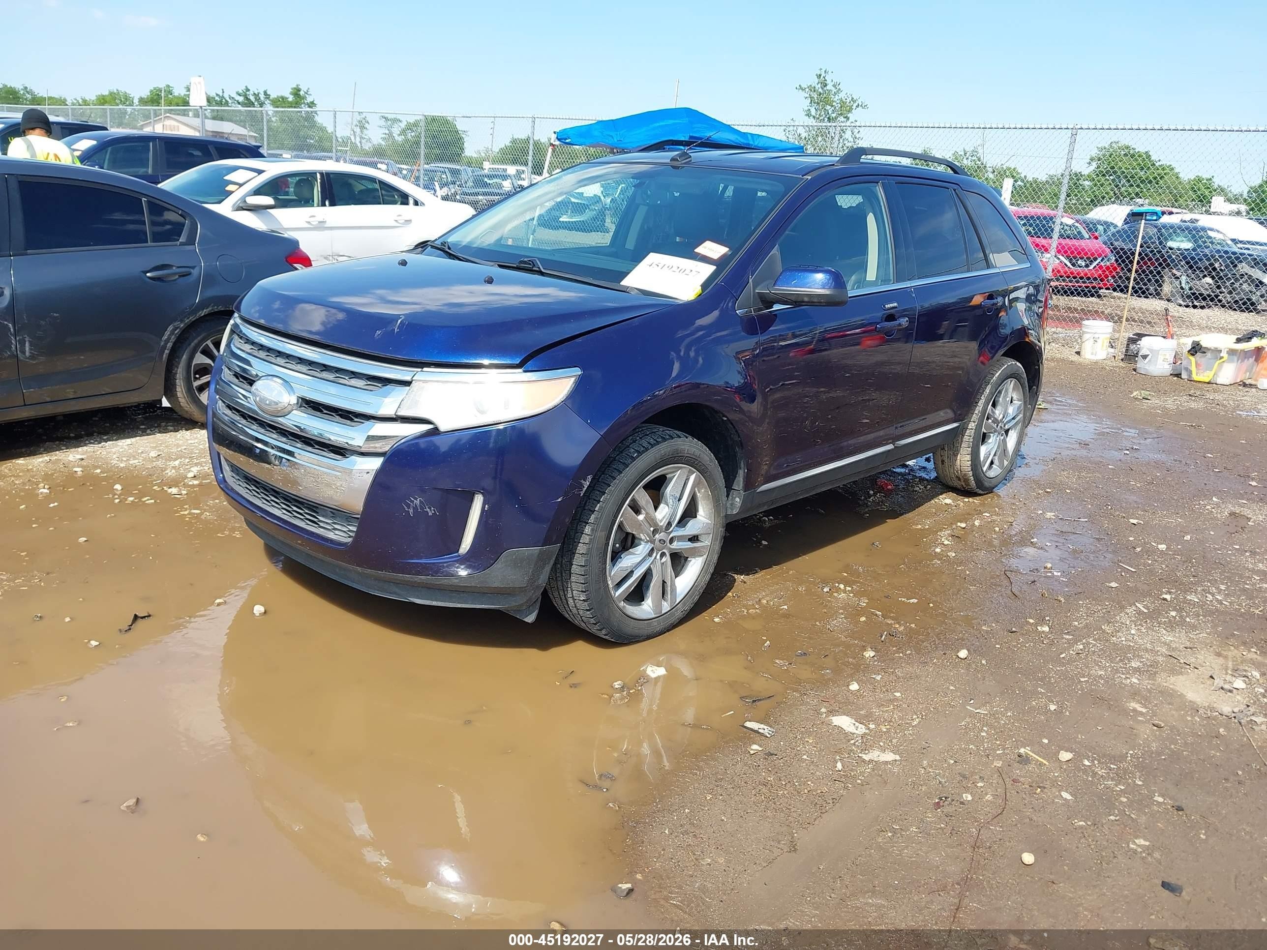 2011 Ford Edge Limited Blue vin: 2FMDK3KC0BBB13349