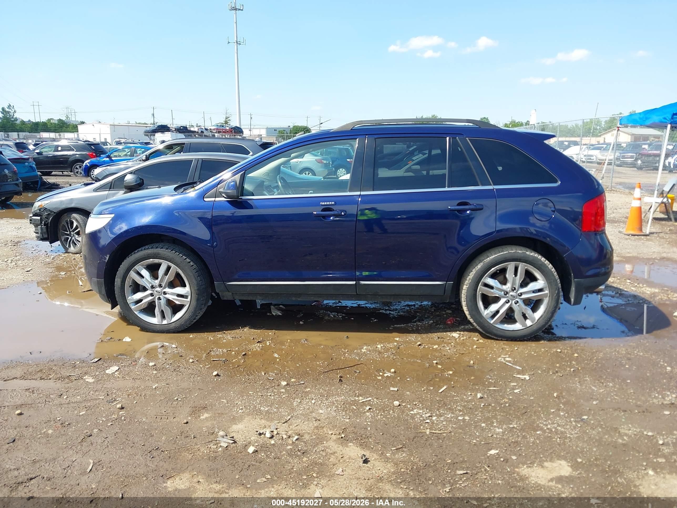 2011 Ford Edge Limited Blue vin: 2FMDK3KC0BBB13349