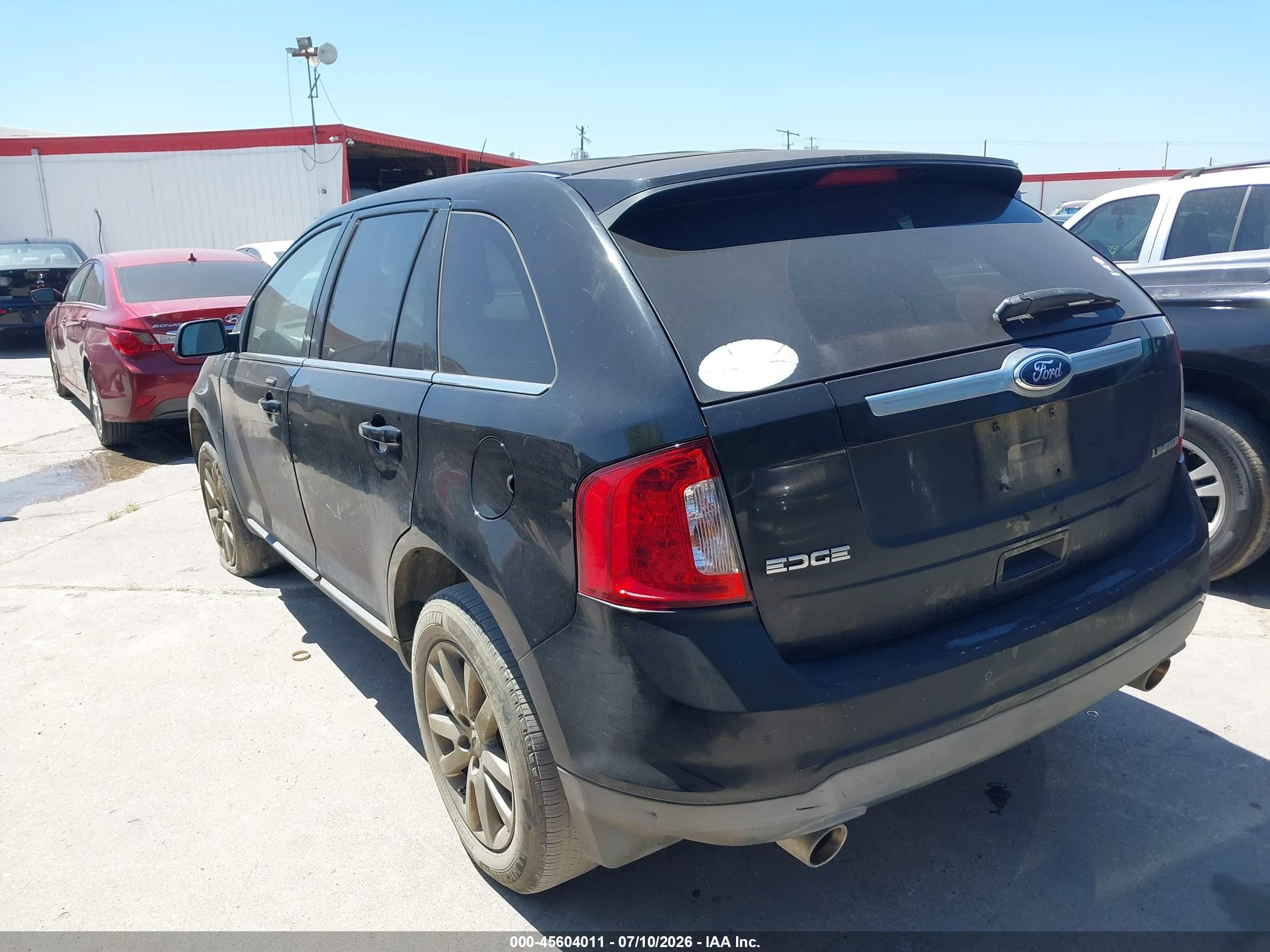2012 Ford Edge Limited Black vin: 2FMDK3KC0CBA05833