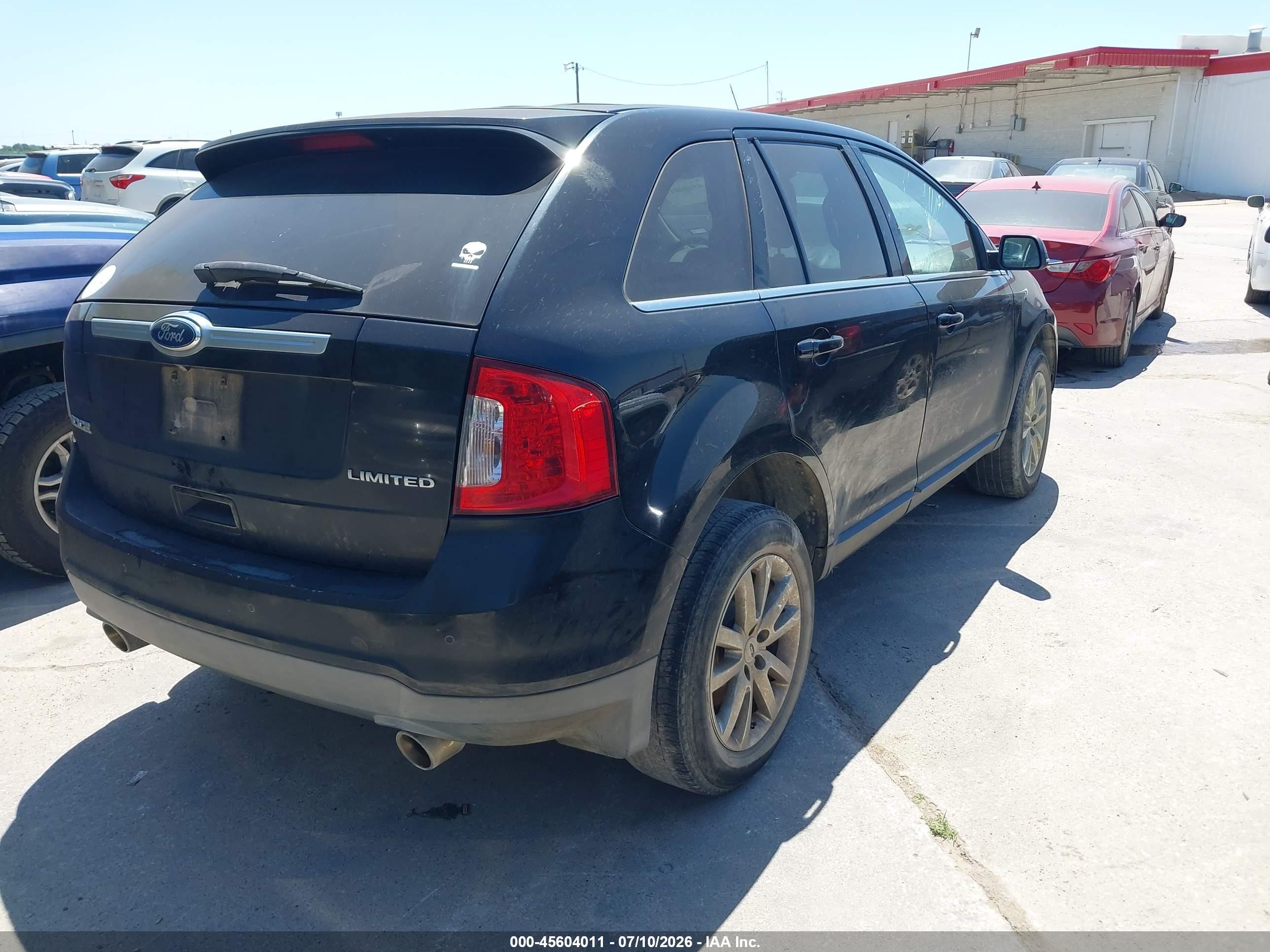 2012 Ford Edge Limited Black vin: 2FMDK3KC0CBA05833