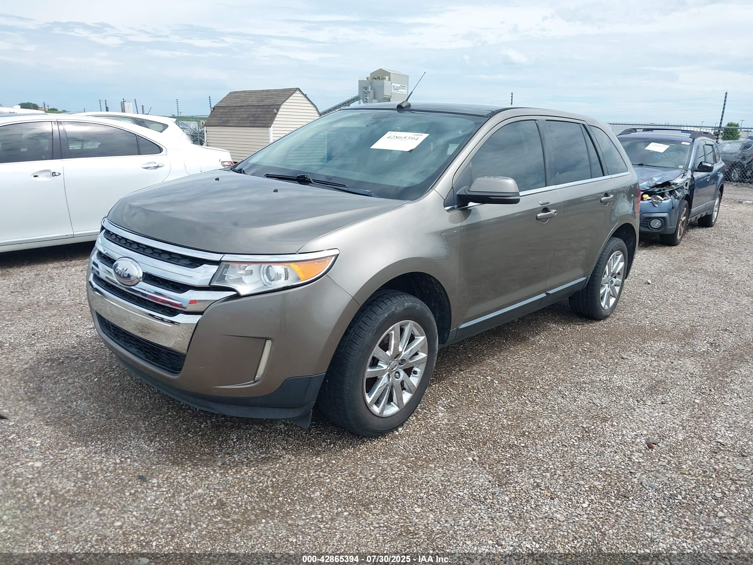 2013 Ford Edge Limited Бежевый vin: 2FMDK3KC0DBA10080