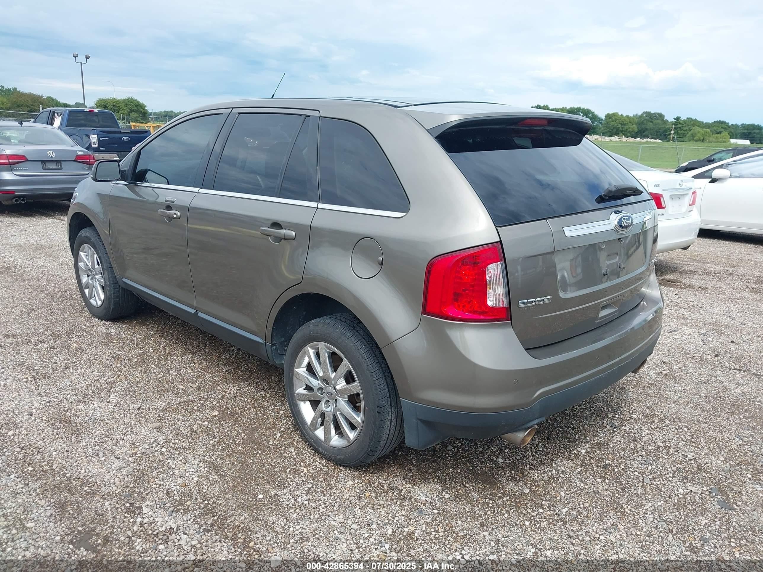 2013 Ford Edge Limited Бежевый vin: 2FMDK3KC0DBA10080