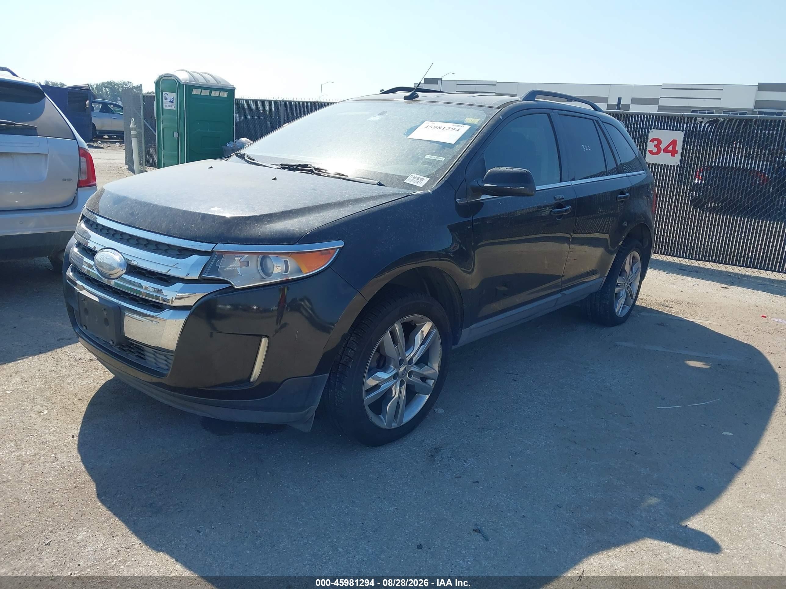 2013 Ford Edge Limited Black vin: 2FMDK3KC0DBA97544