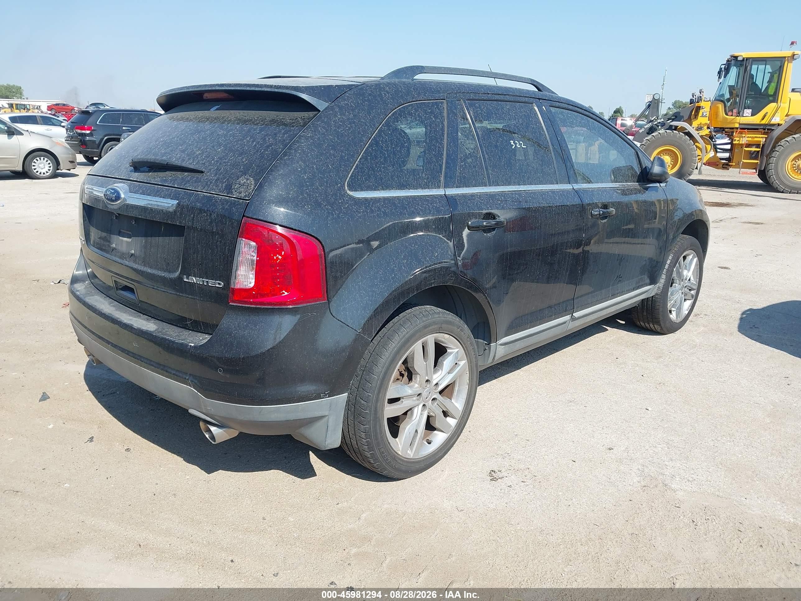 2013 Ford Edge Limited Black vin: 2FMDK3KC0DBA97544