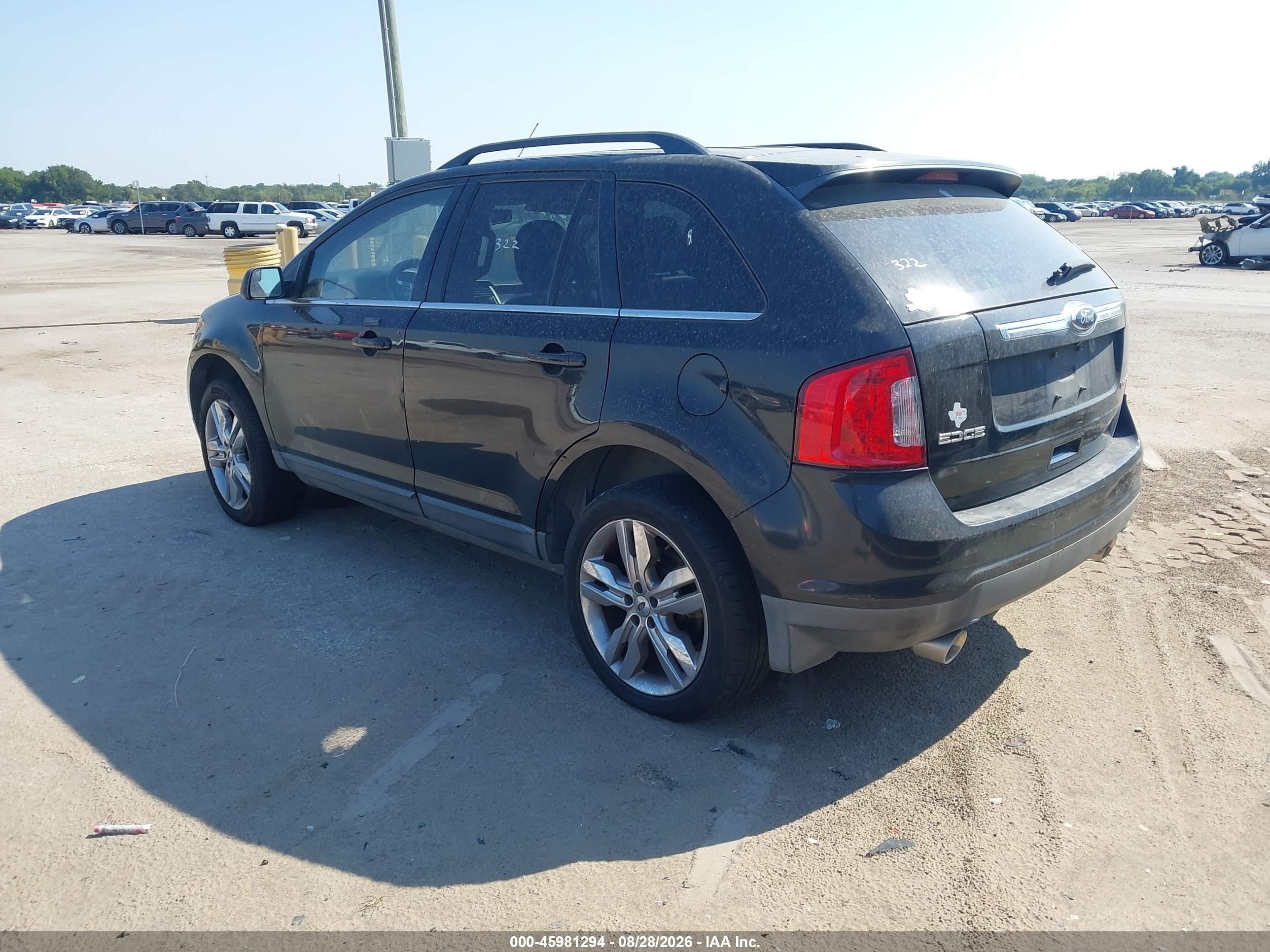 2013 Ford Edge Limited Black vin: 2FMDK3KC0DBA97544