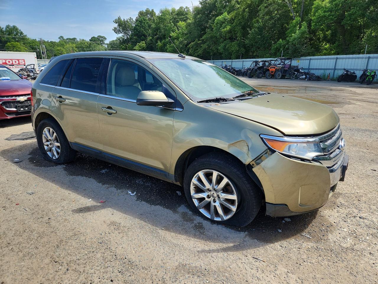 2013 Ford Edge Limited Green vin: 2FMDK3KC0DBB79208