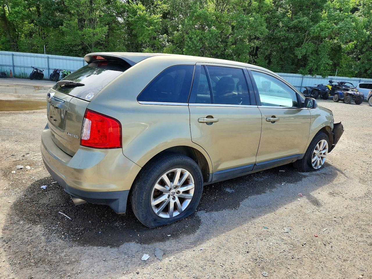 2013 Ford Edge Limited Green vin: 2FMDK3KC0DBB79208
